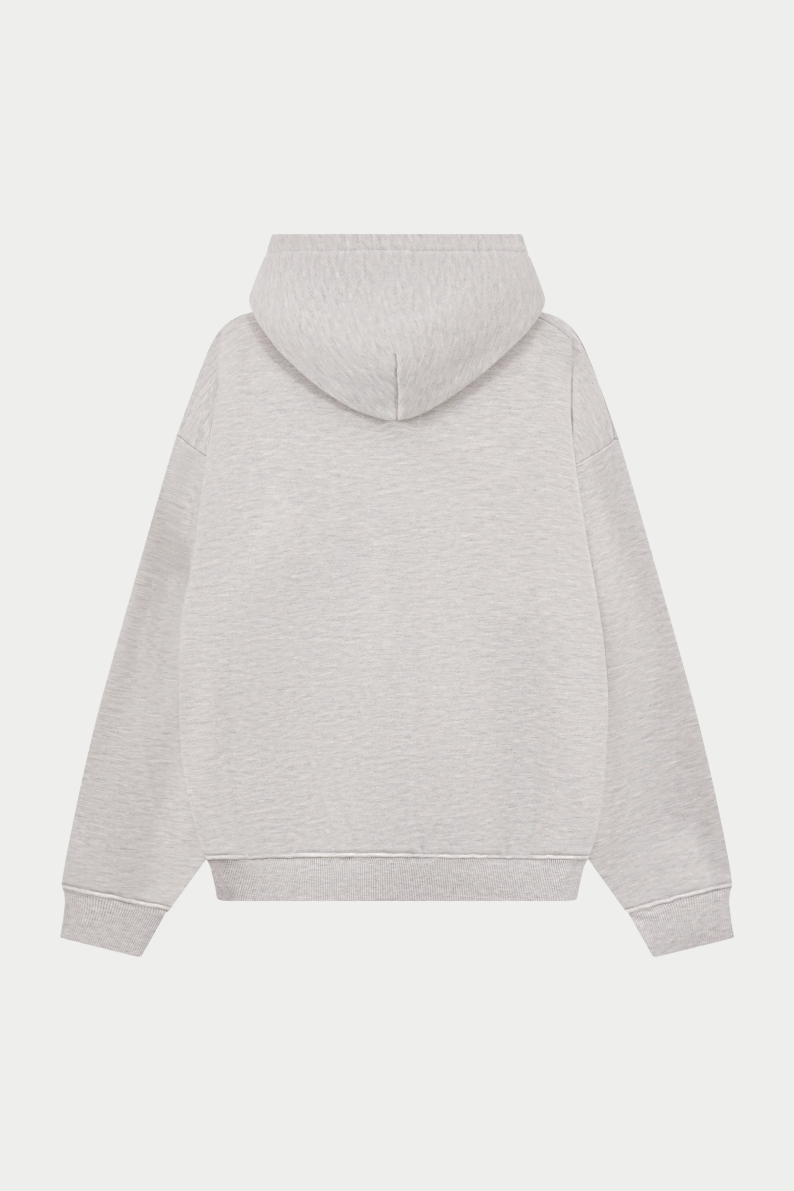 HEAVYWEIGHT MONOGRAM EMBLEM ZIP THROUGH - GREY MARL