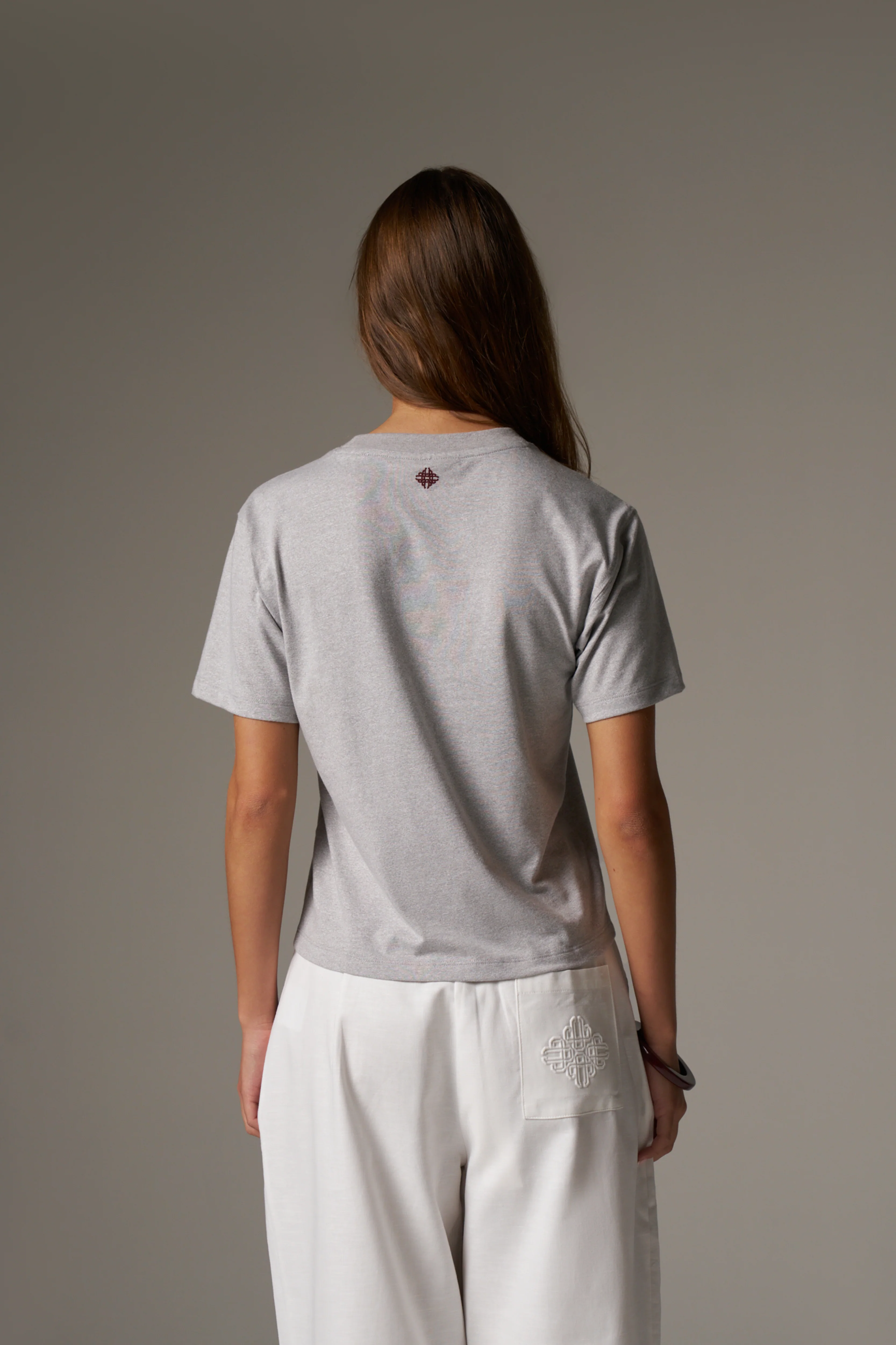 CTRE LIGHTWEIGHT BABY TEE - GREY MARL