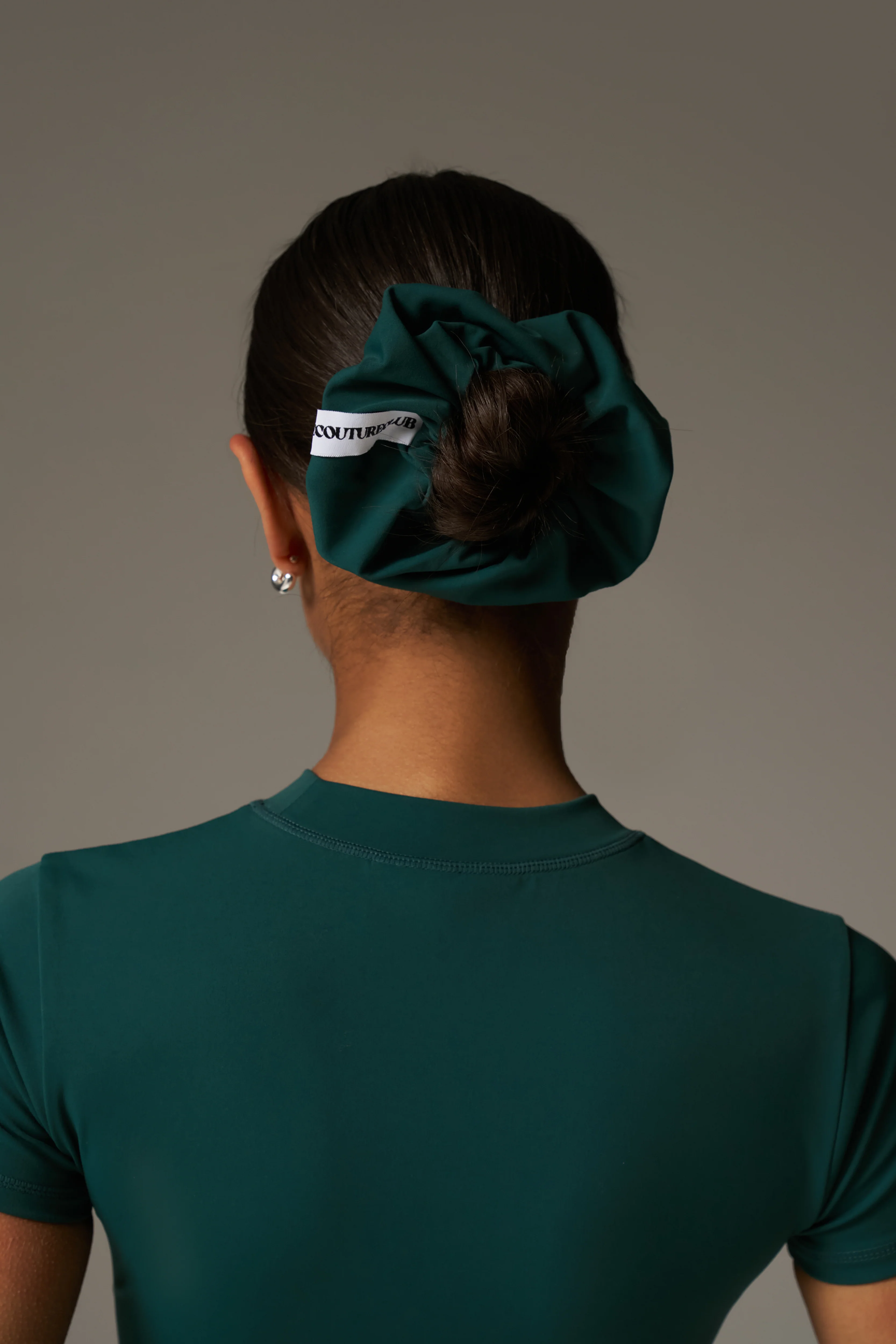 SCULPT SCRUNCHIE - FOREST GREEN