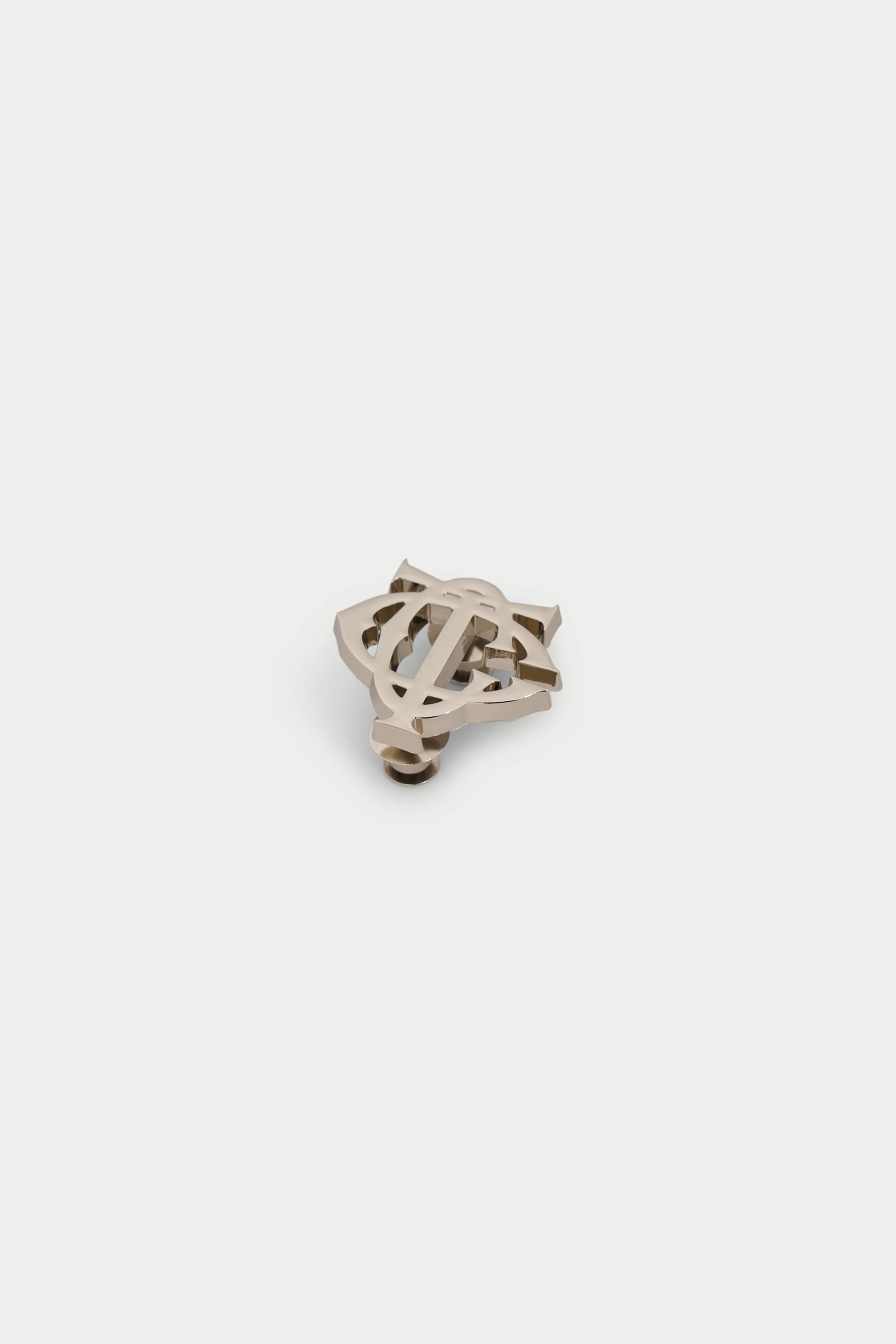 MONOGRAM PIN BADGE - SILVER