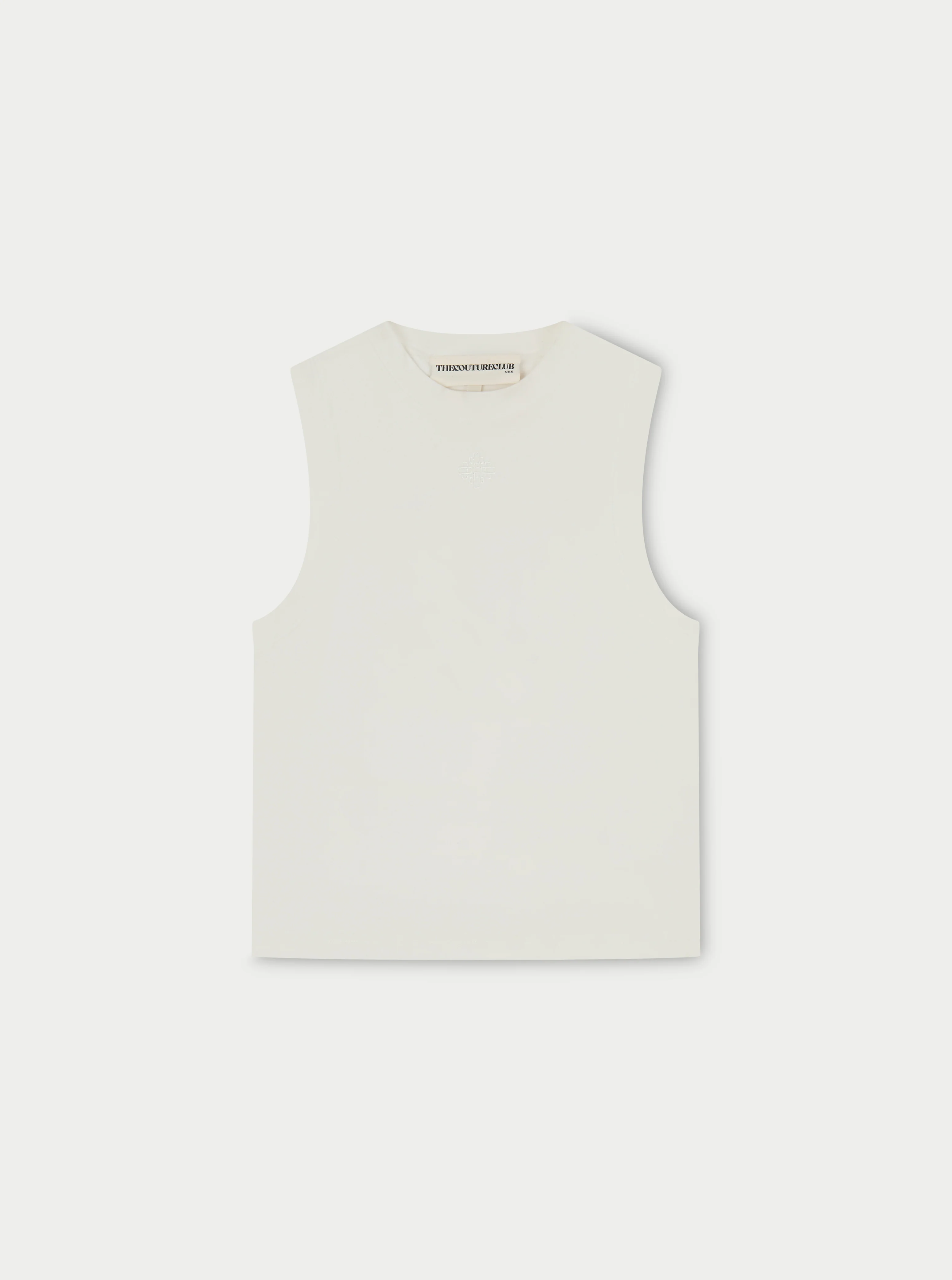 SOFT TOUCH HIGH NECK EMBLEM RACER - OFF WHITE