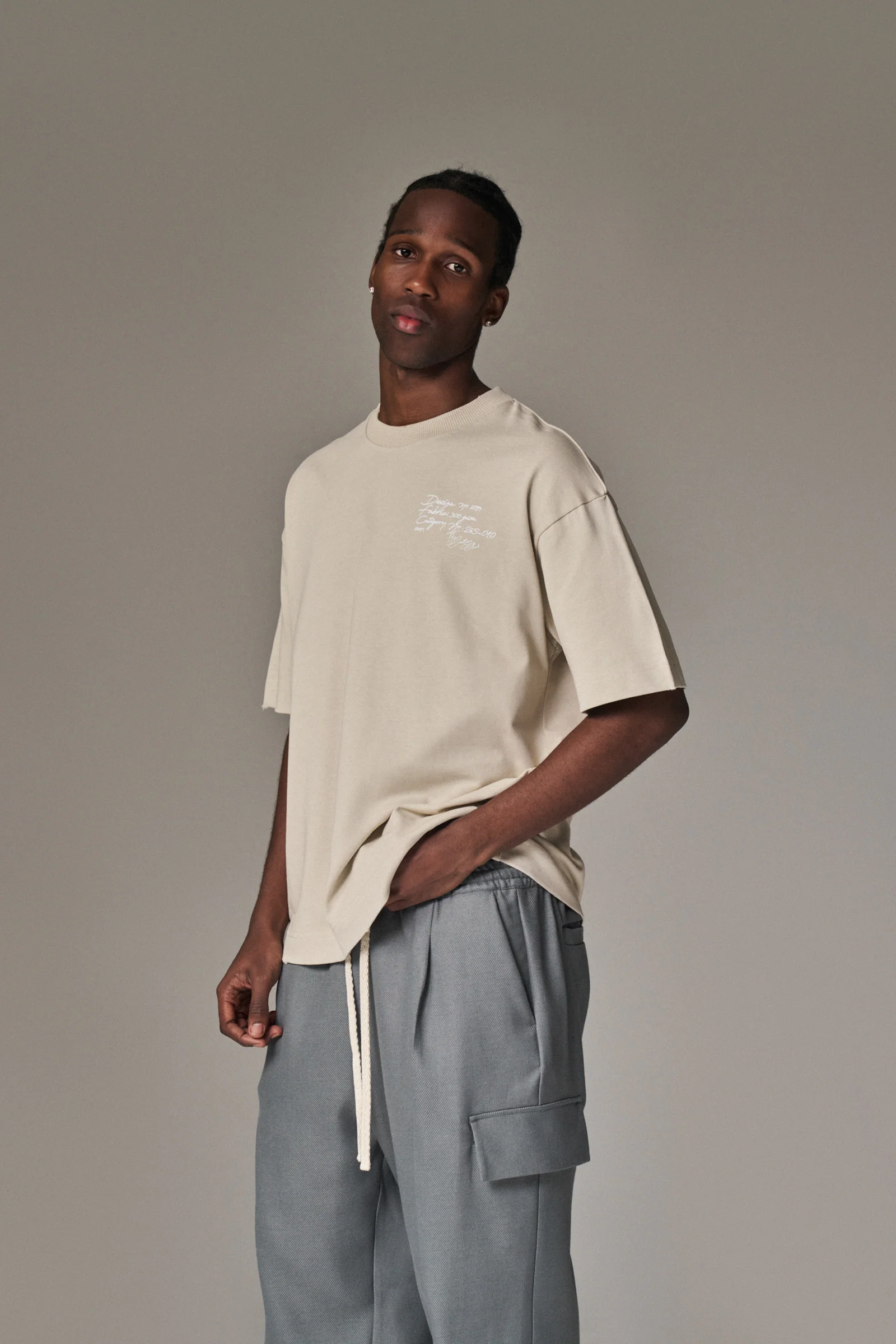 DISPLAY USE ONLY RELAXED T-SHIRT - BEIGE