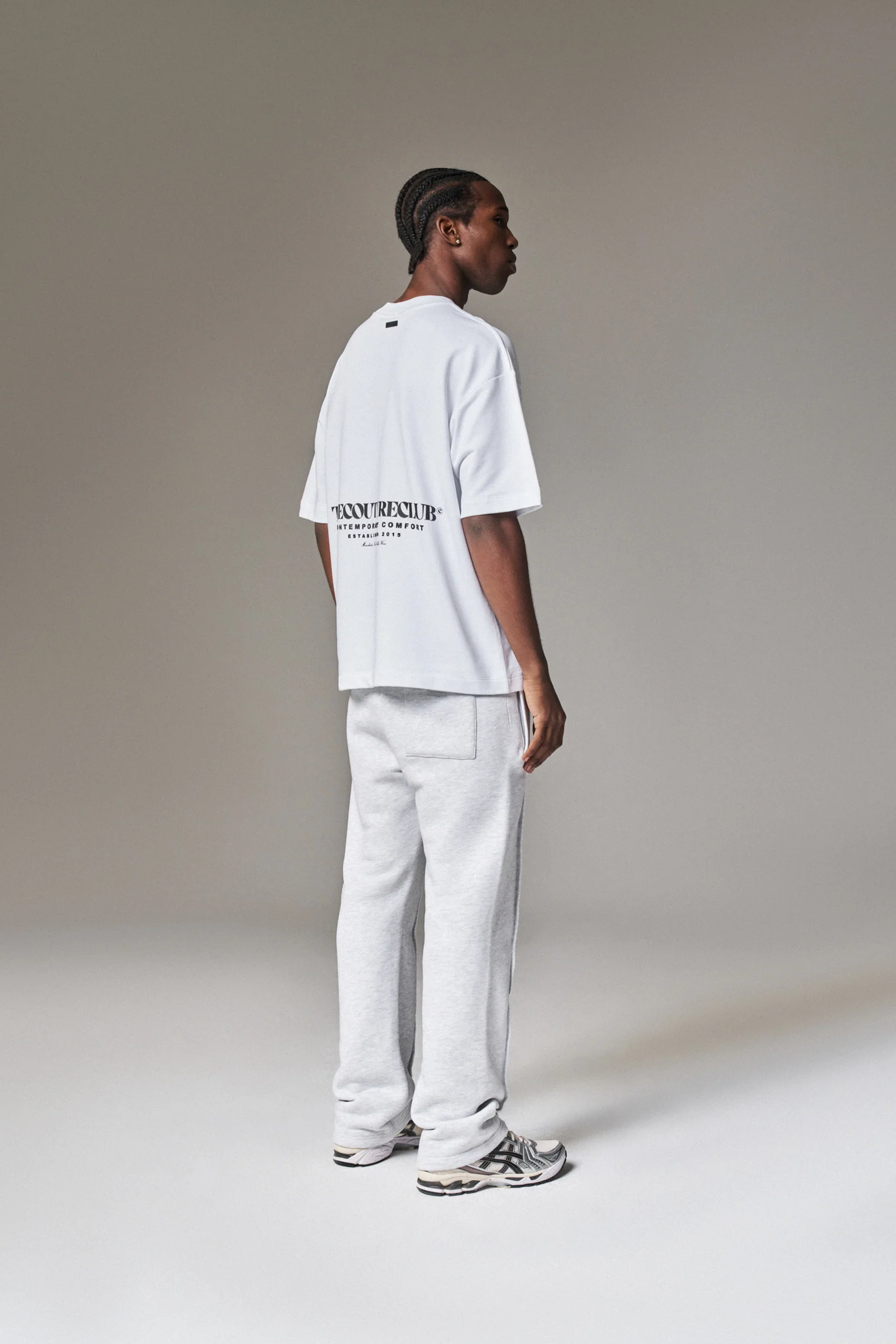 COPYRIGHT STRAIGHT LEG JOGGERS - GREY MARL