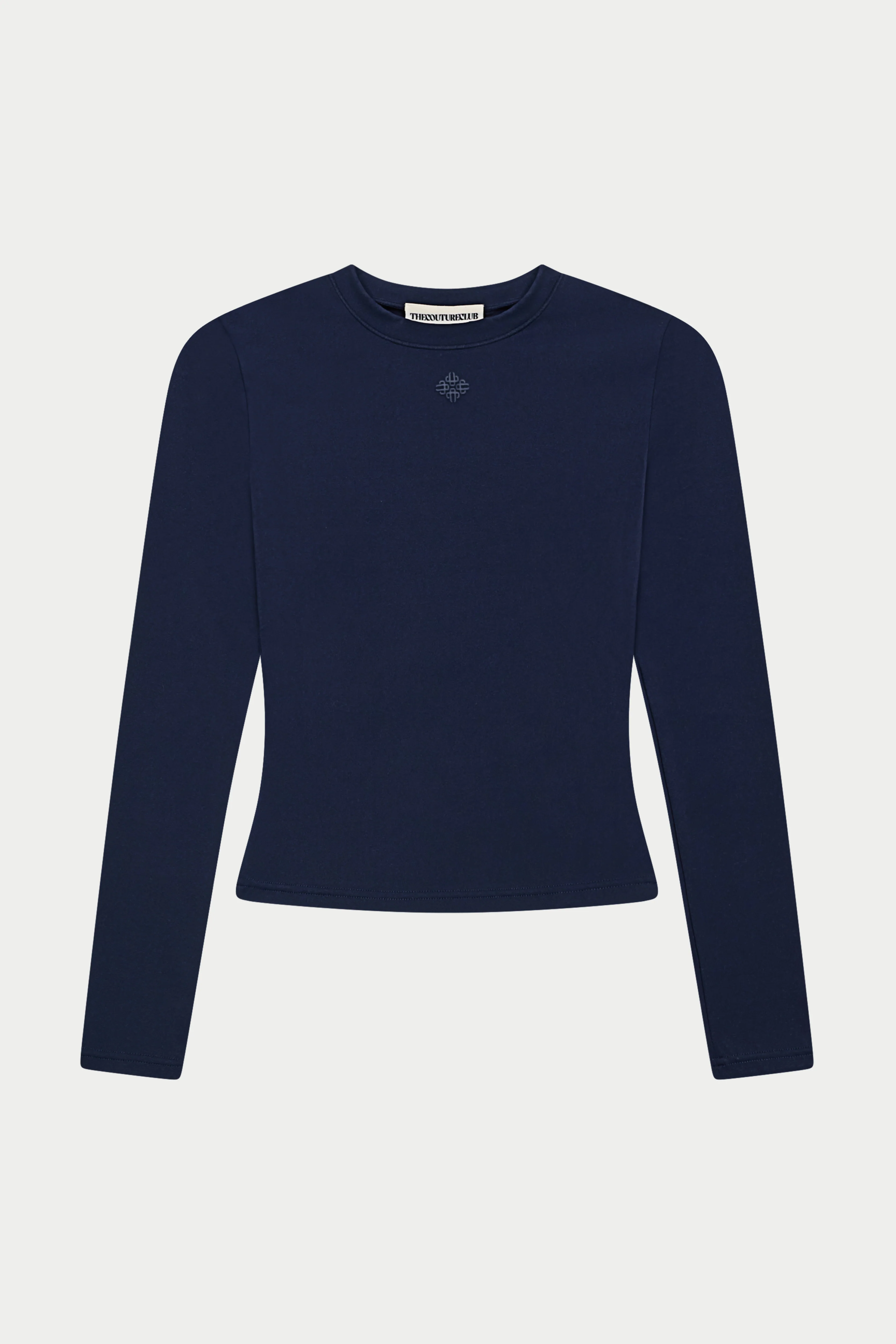 SCULPTING STRETCH LONG SLEEVE TOP - DARK NAVY