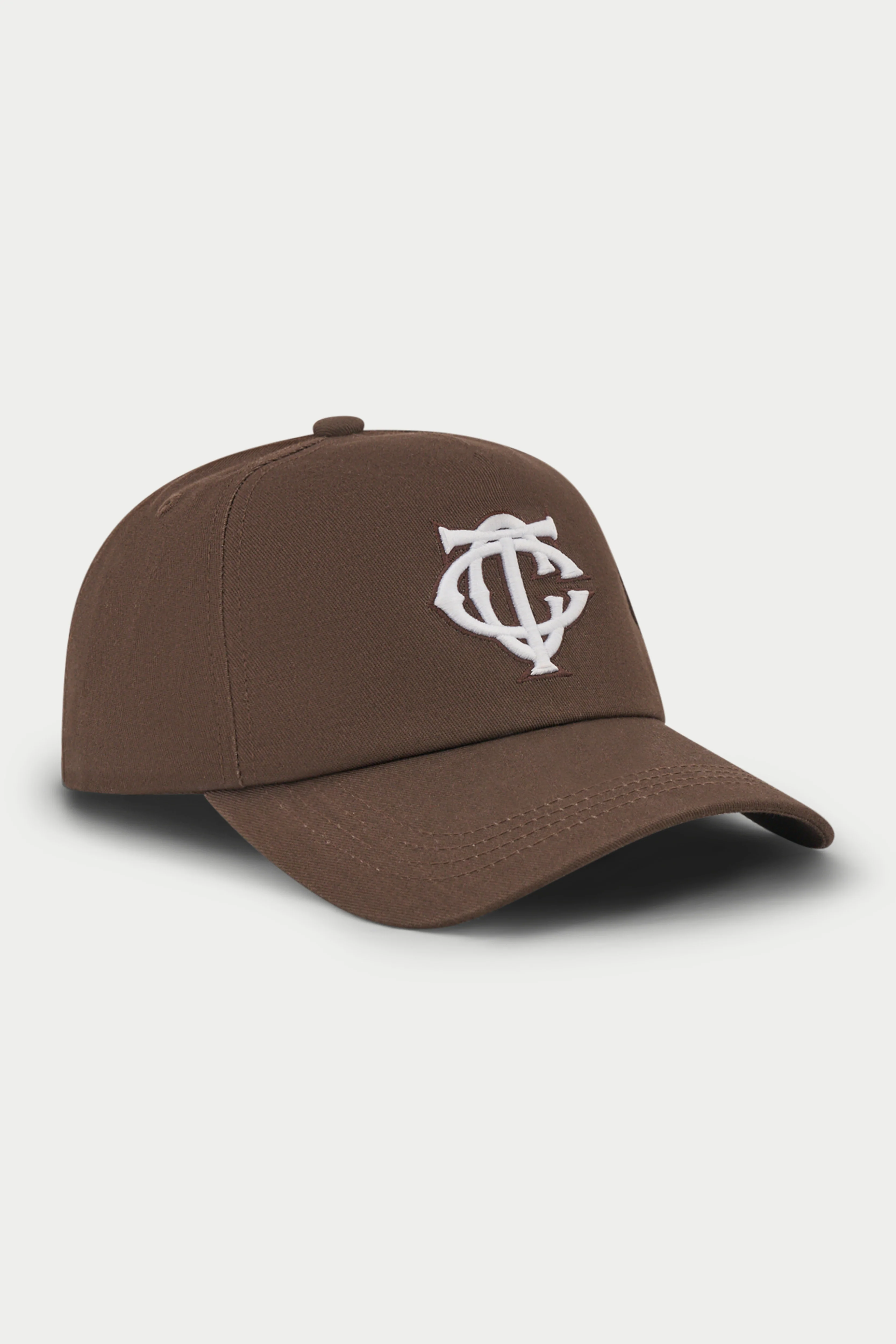 MONOGRAM EMBLEM CAP - BROWN