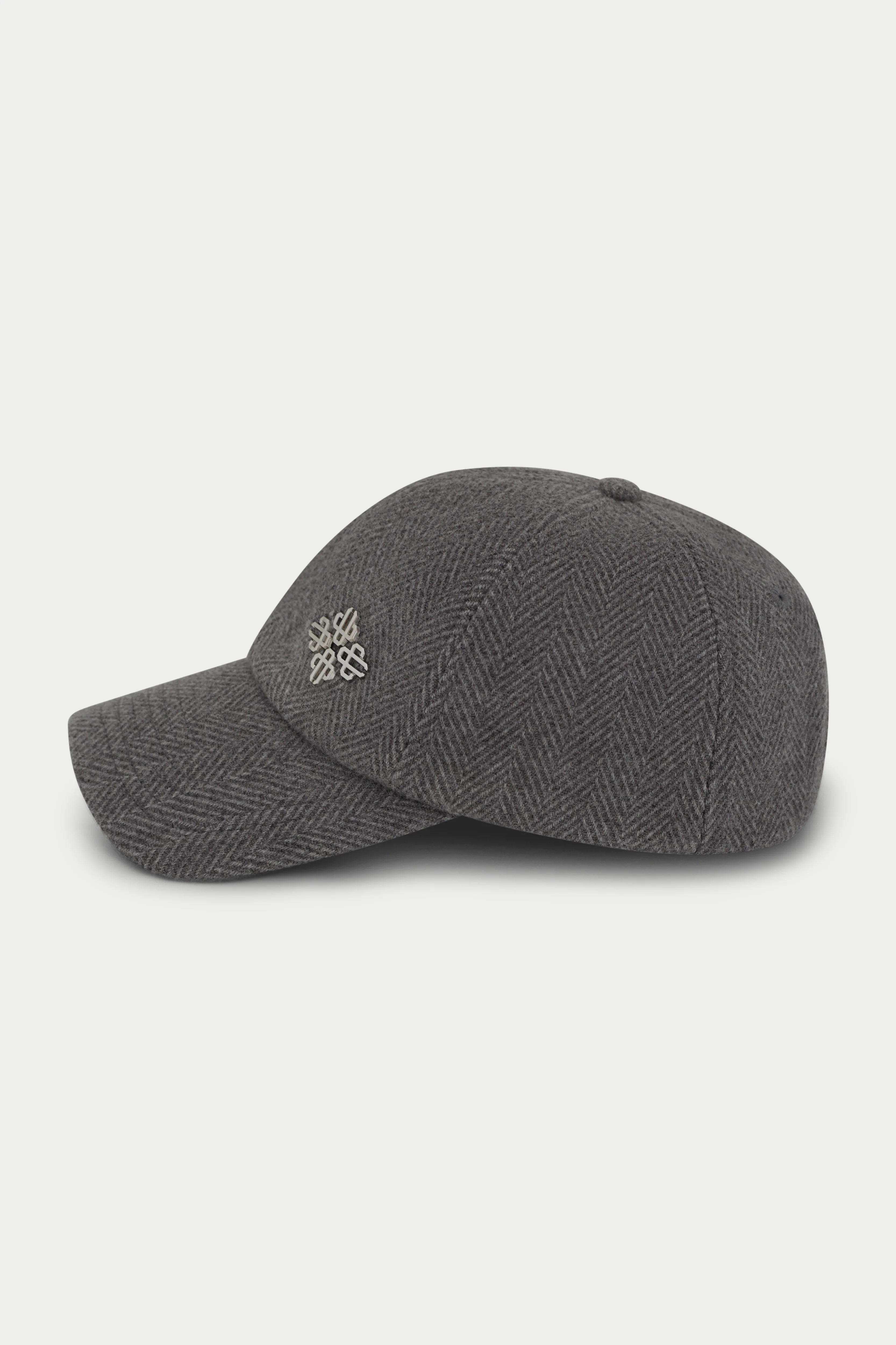 HERRINGBONE CAP - GREY