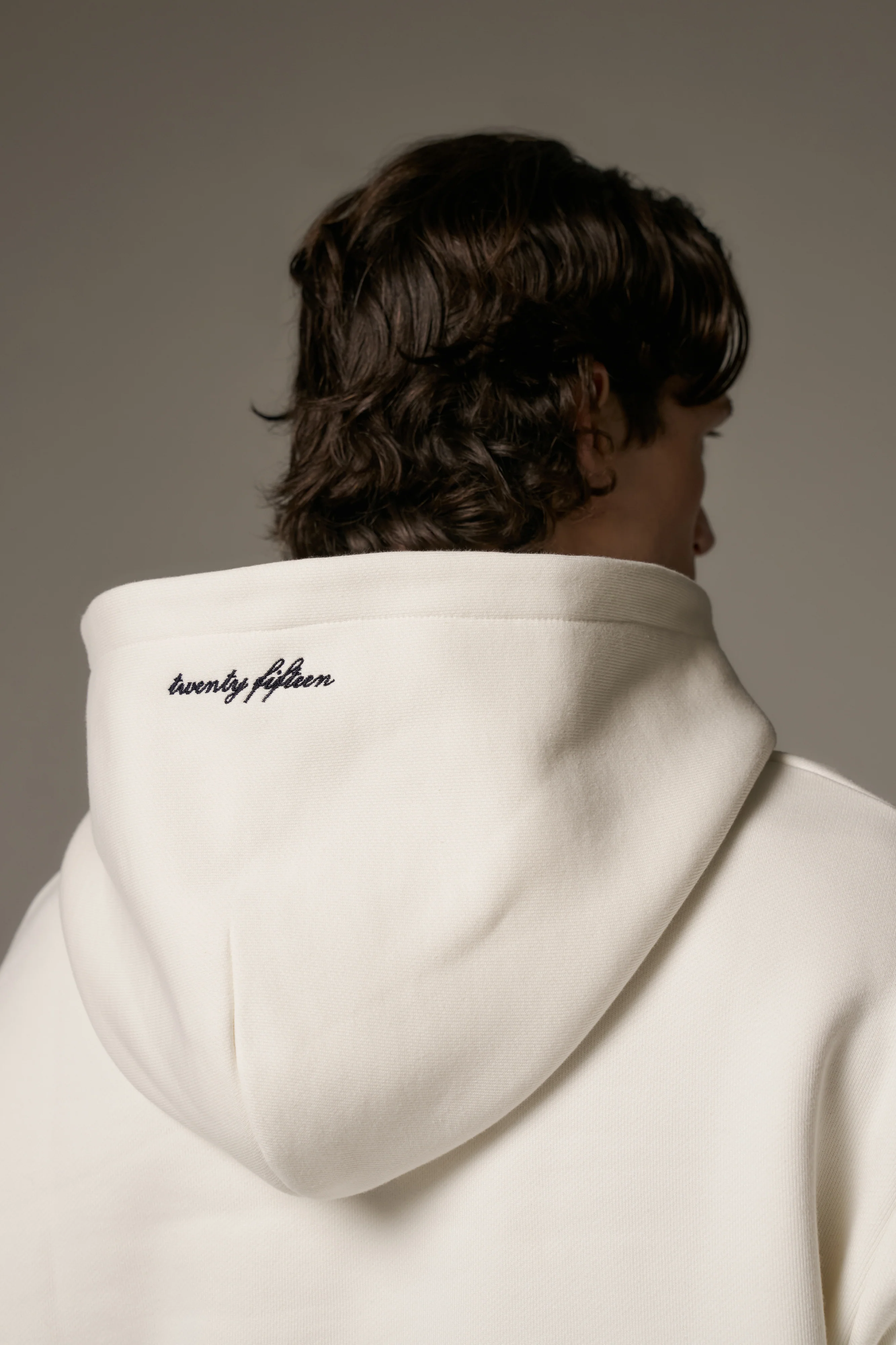 DESIGN DEPARTMENT CHEST PRINT HOODIE - OFF WHITE