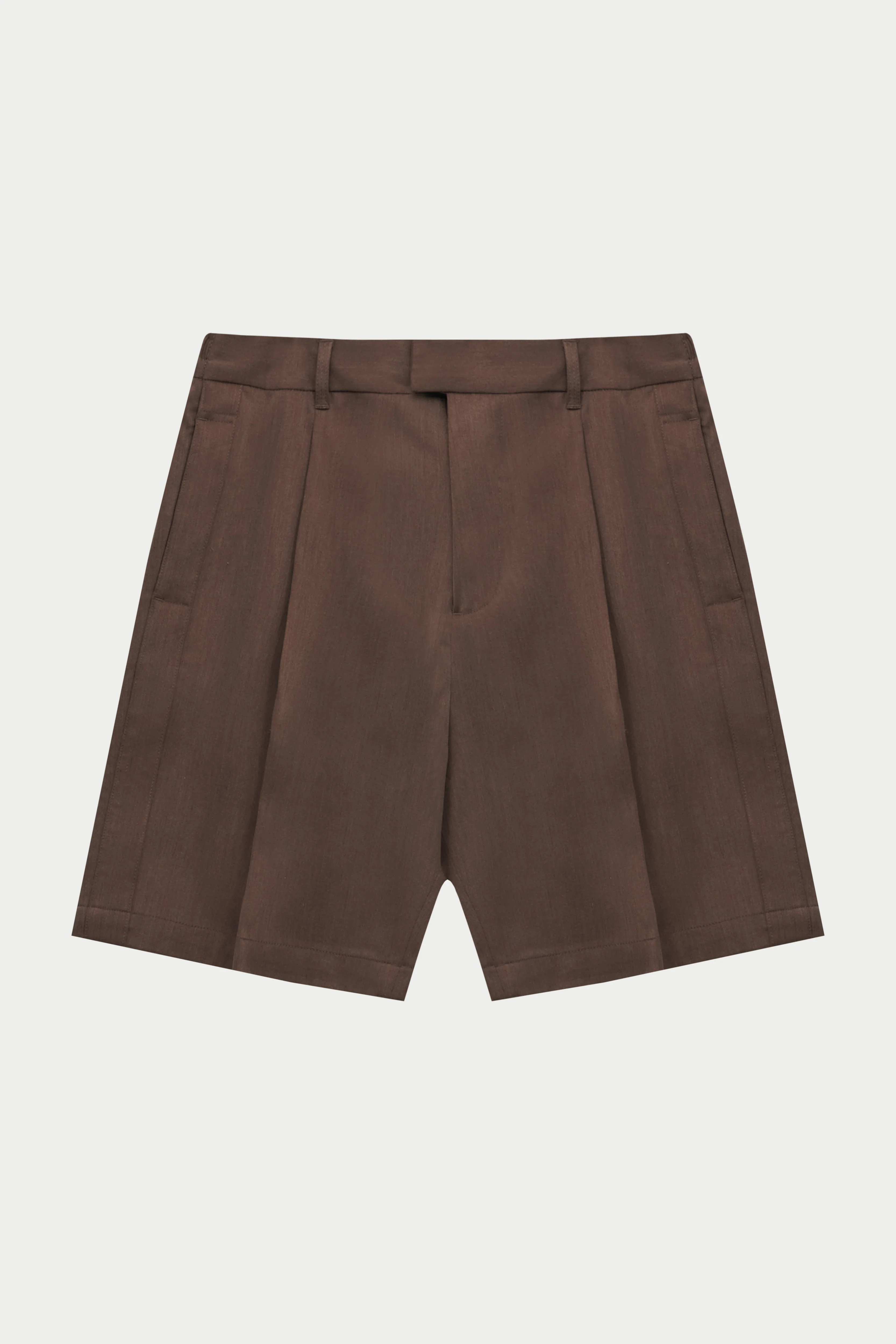 SMART WOVEN SHORTS - BROWN