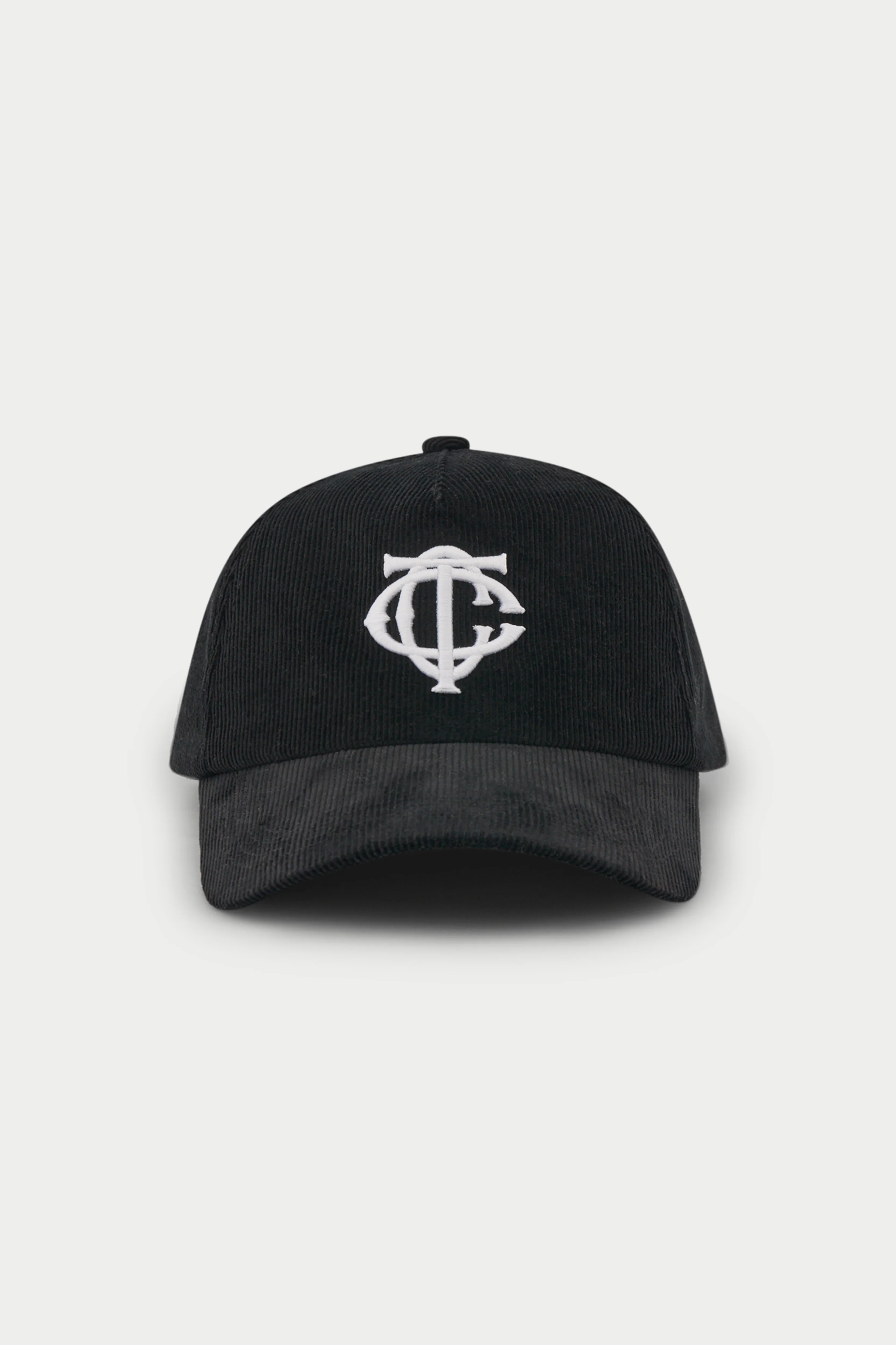MONOGRAM EMBLEM CORD CAP - BLACK