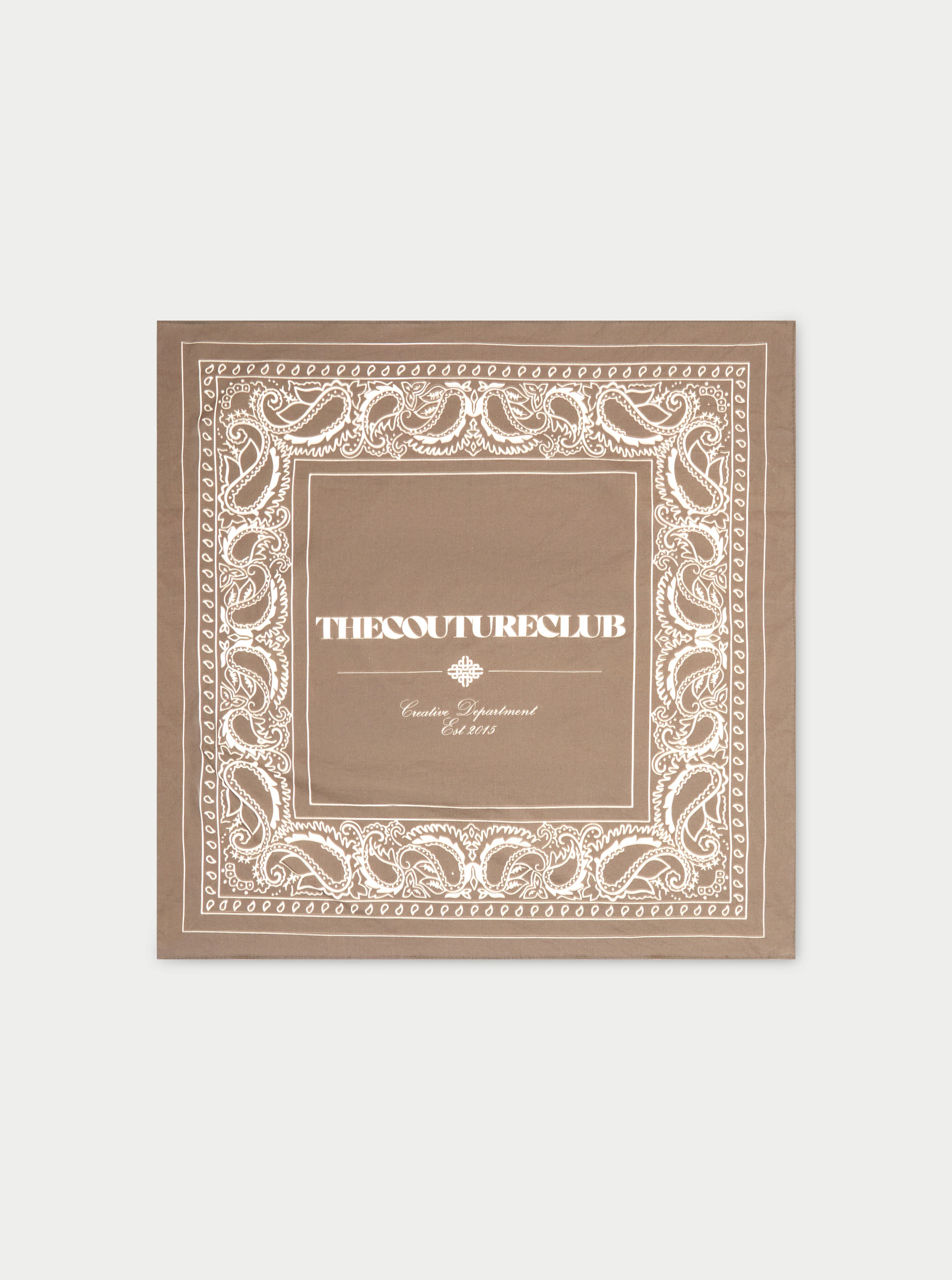 COPYRIGHT PAISLEY BANDANA - BROWN