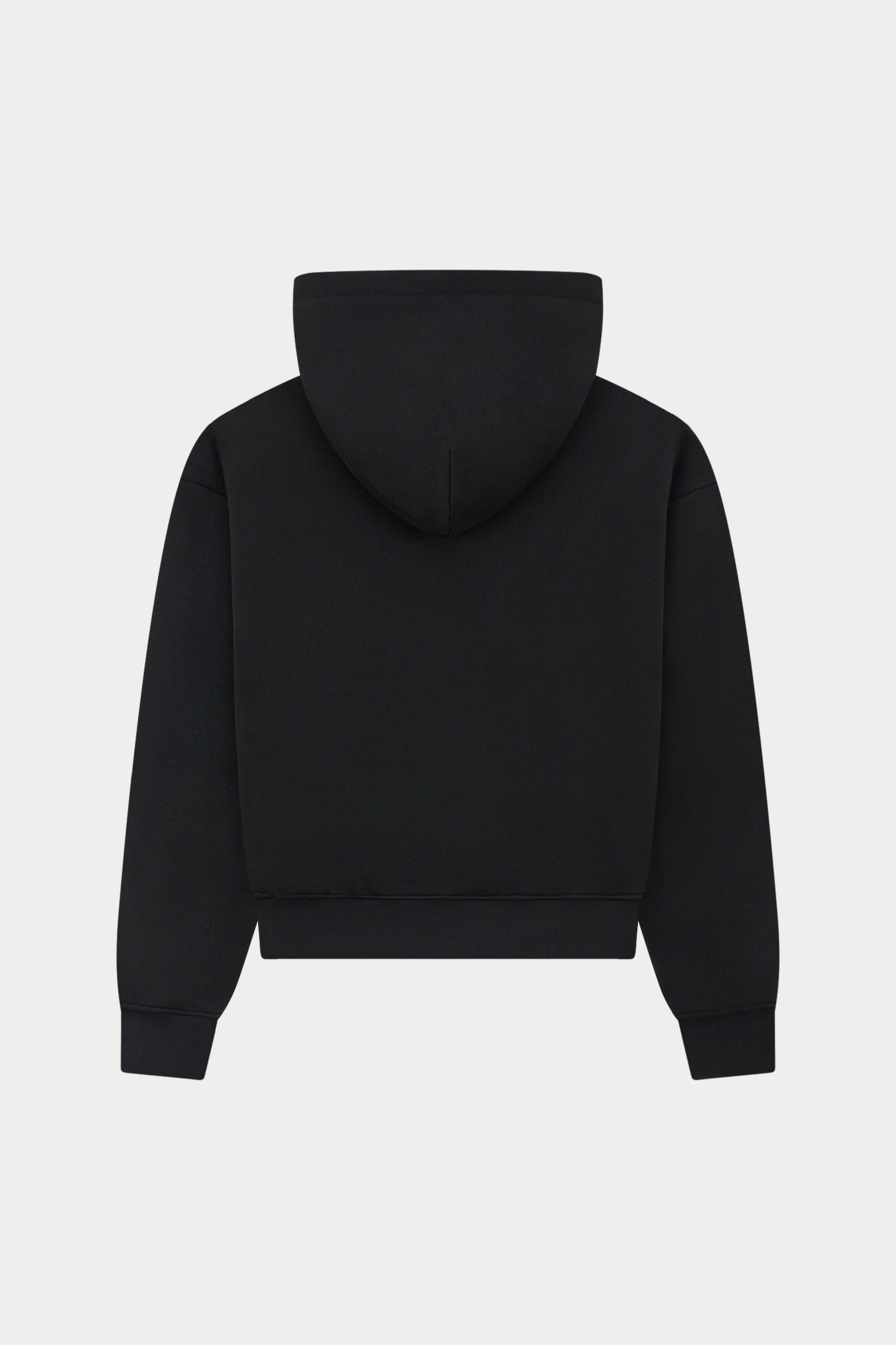 CTRE ZIP THROUGH RELAXED HOODIE - BLACK