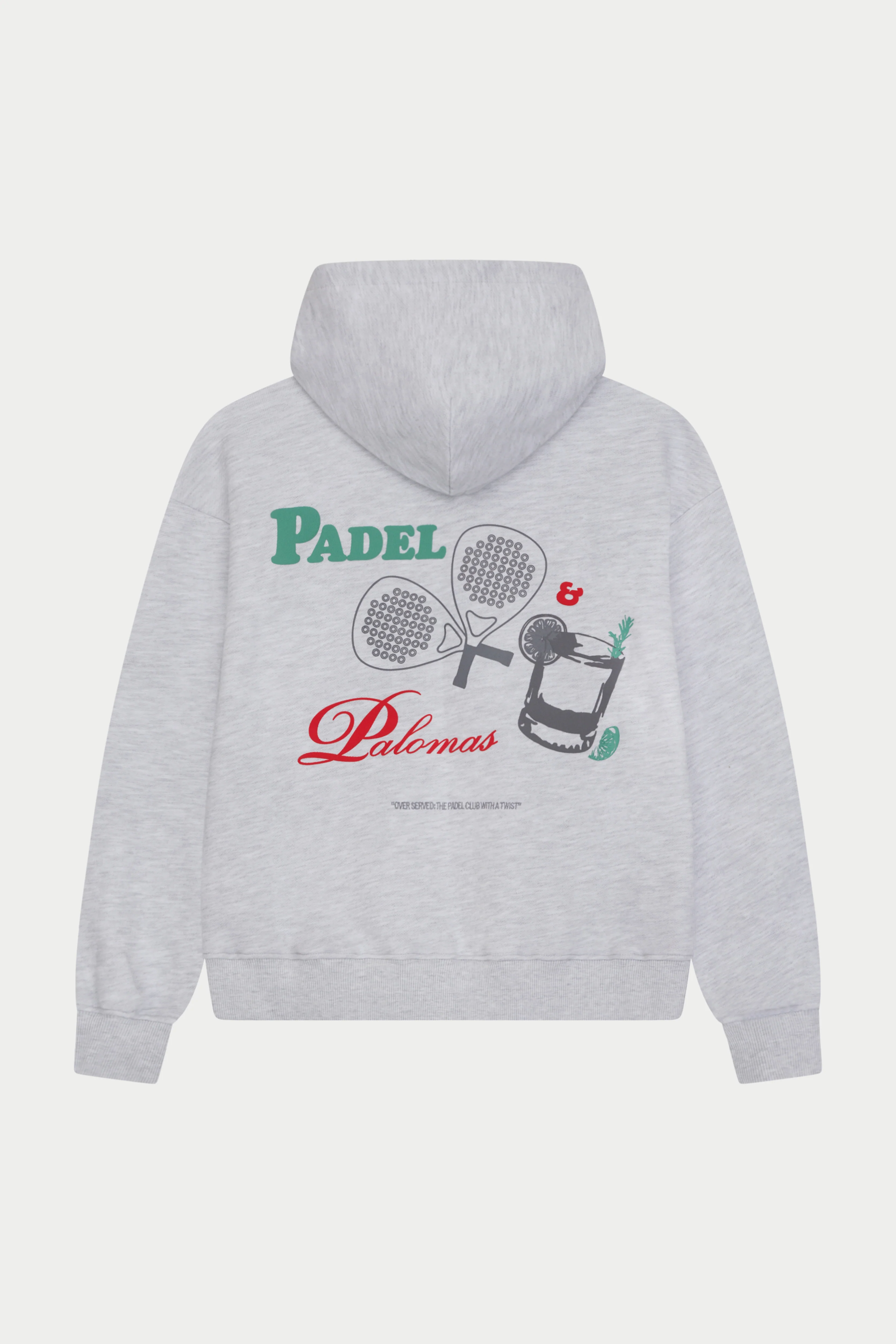 PADEL & PALOMAS OVERSIZED HOODIE - GREY MARL