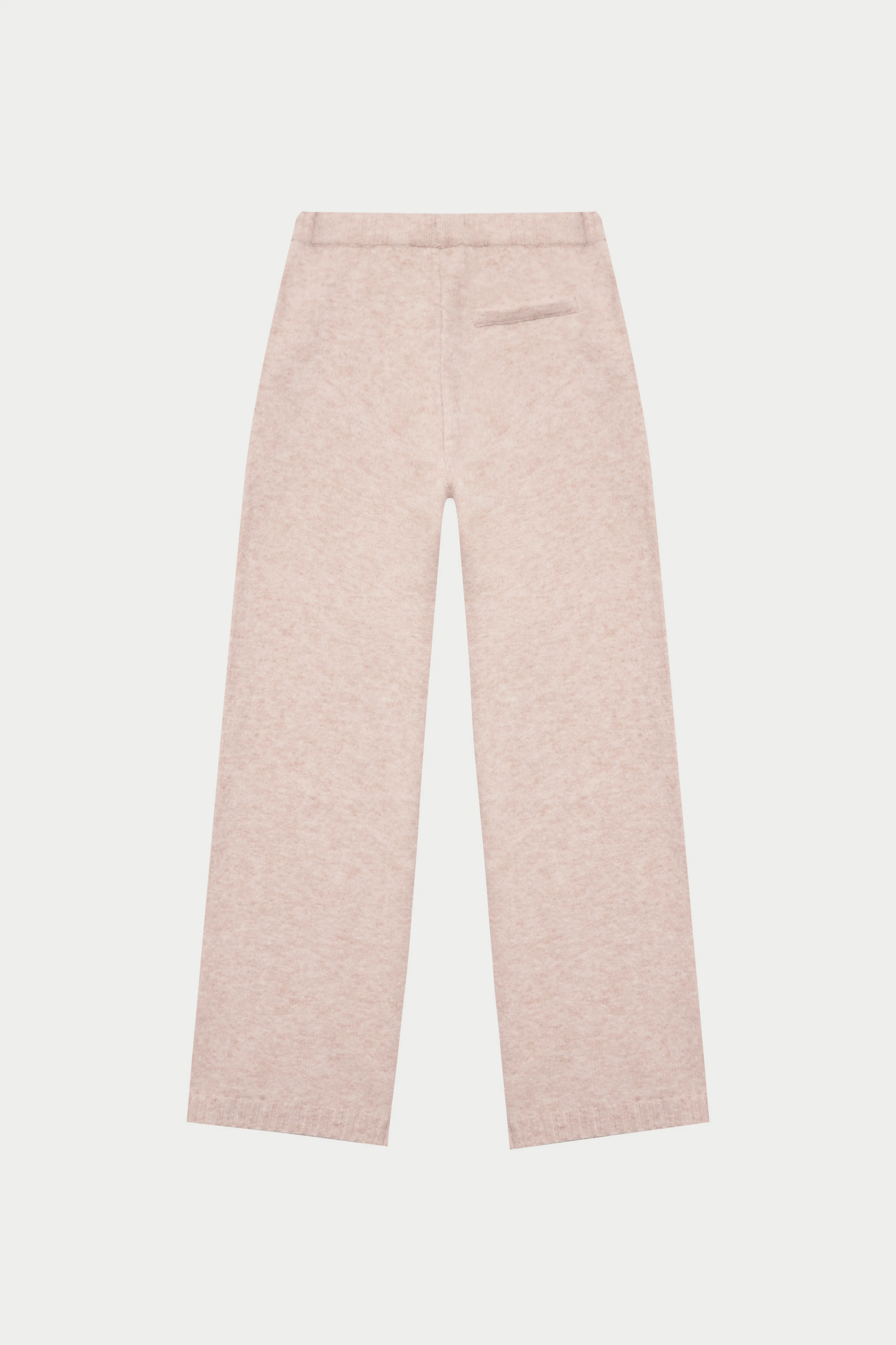 FLUFFY EMBLEM EMBROIDERED JOGGER - PINK