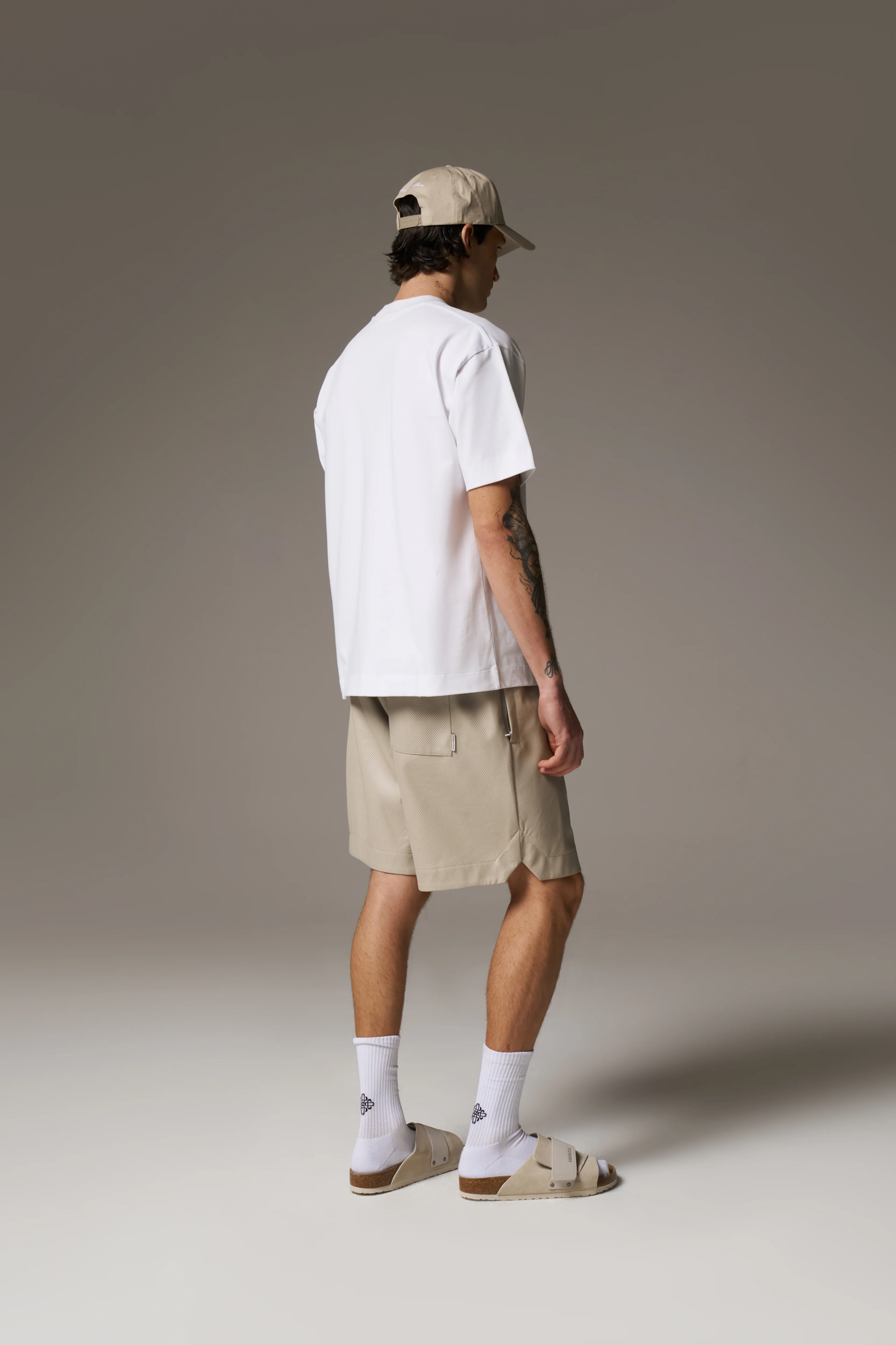 SCRIPT EMBROIDERED T-SHIRT - WHITE