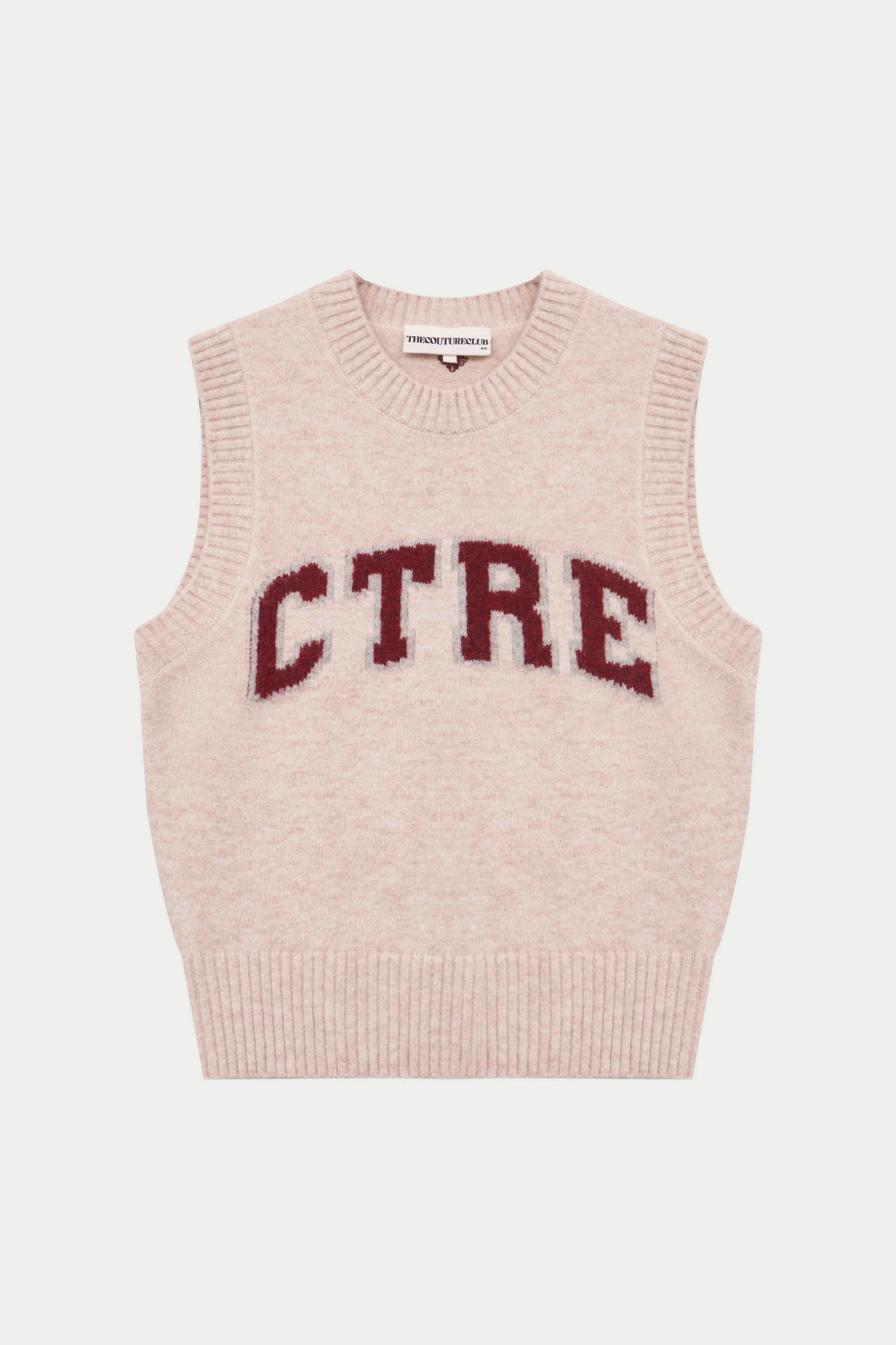 CTRE KNITTED VEST - PINK