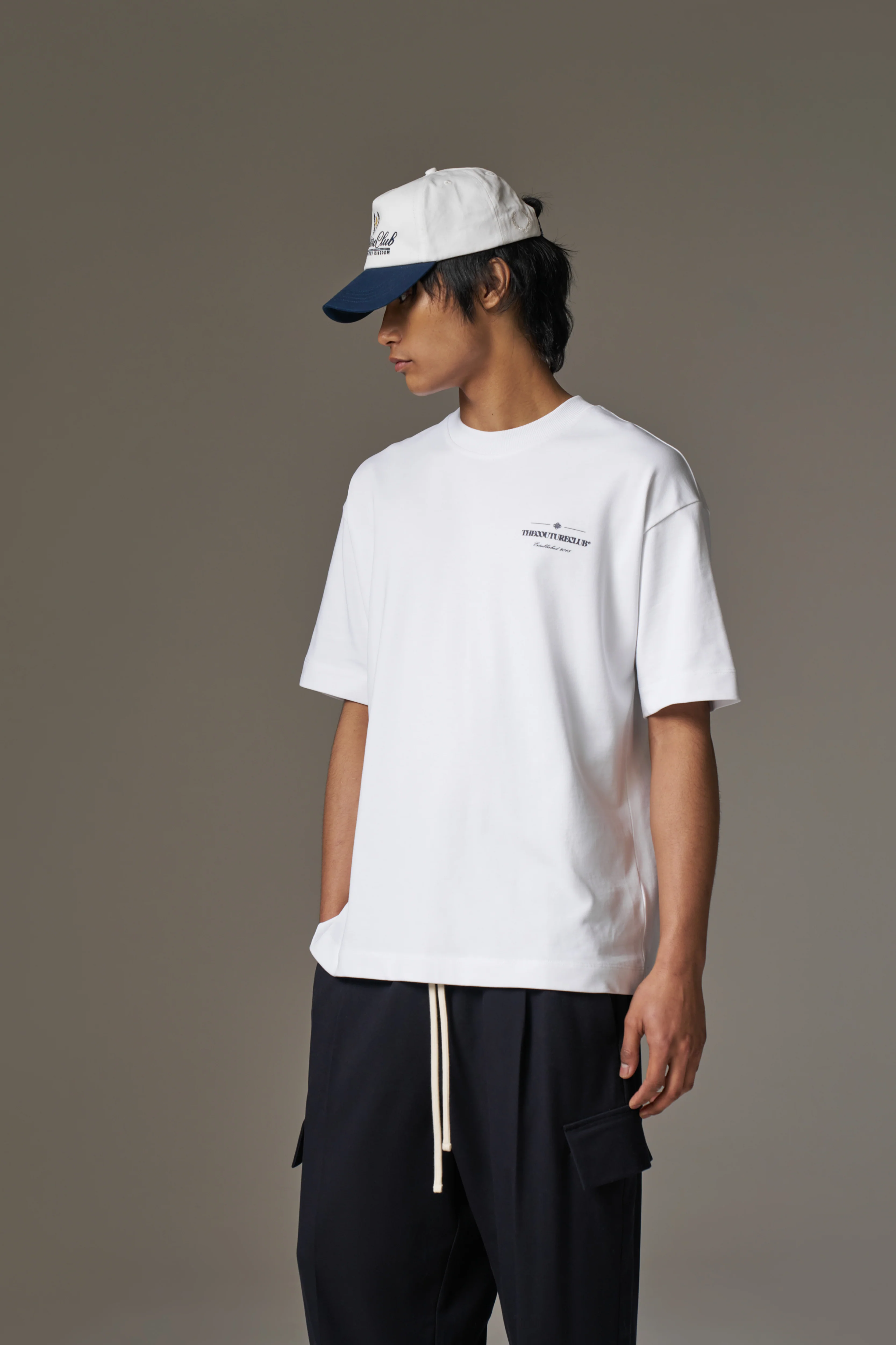 COPYRIGHT MULTI GRAPHIC T-SHIRT - NAVY