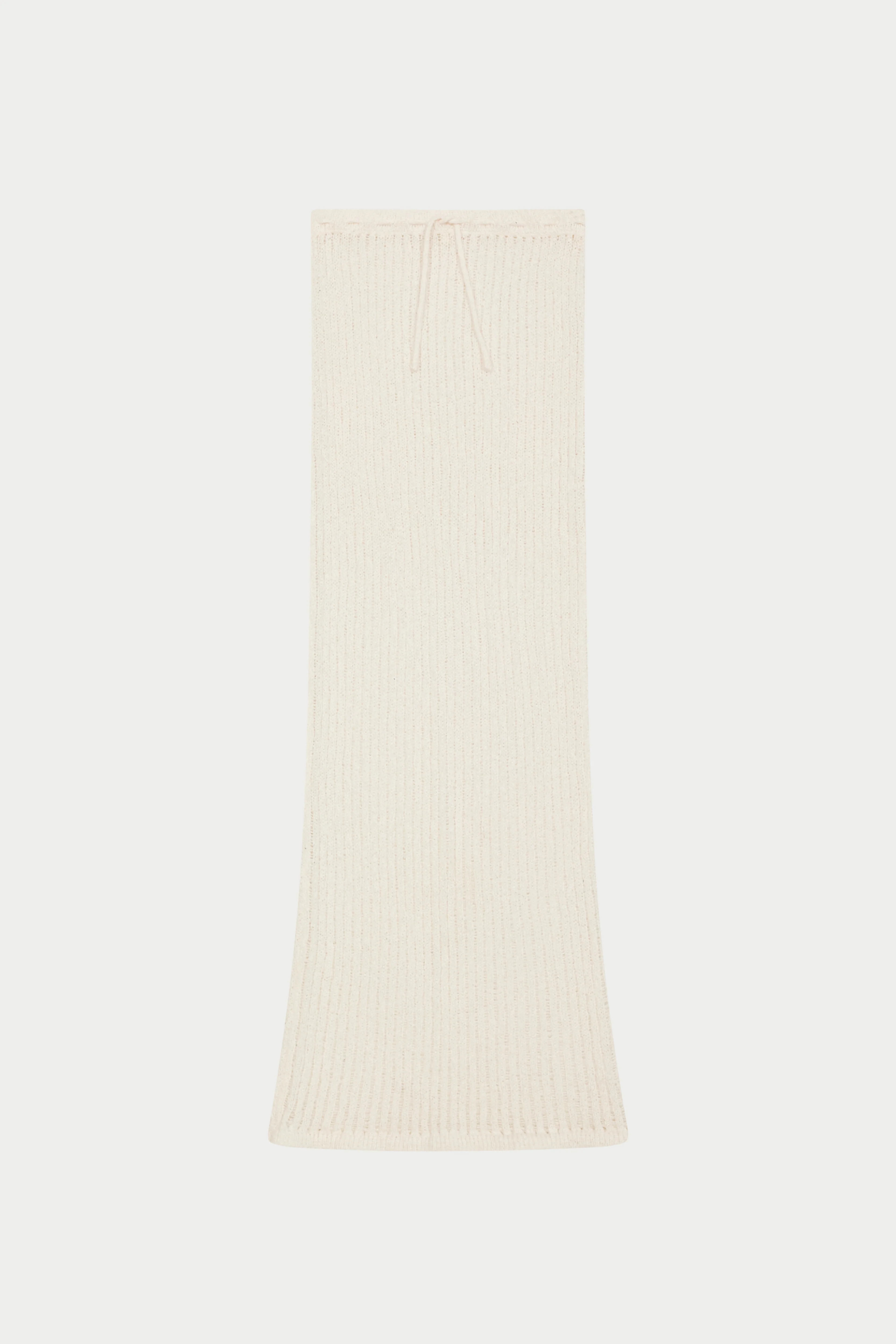 LADDER KNIT MAXI SKIRT - CREAM