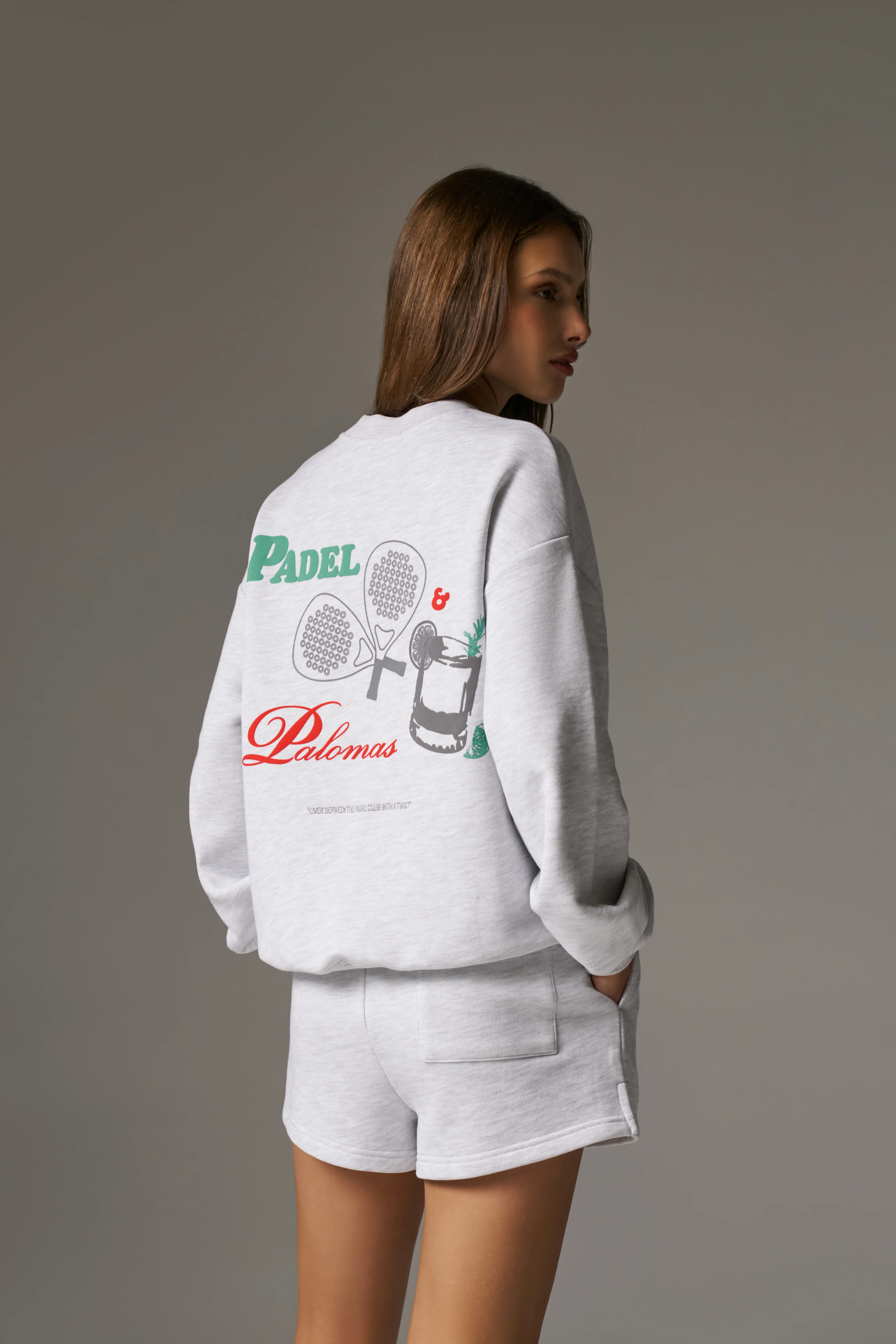 PADEL & PALOMAS SWEATSHIRT - GREY MARL