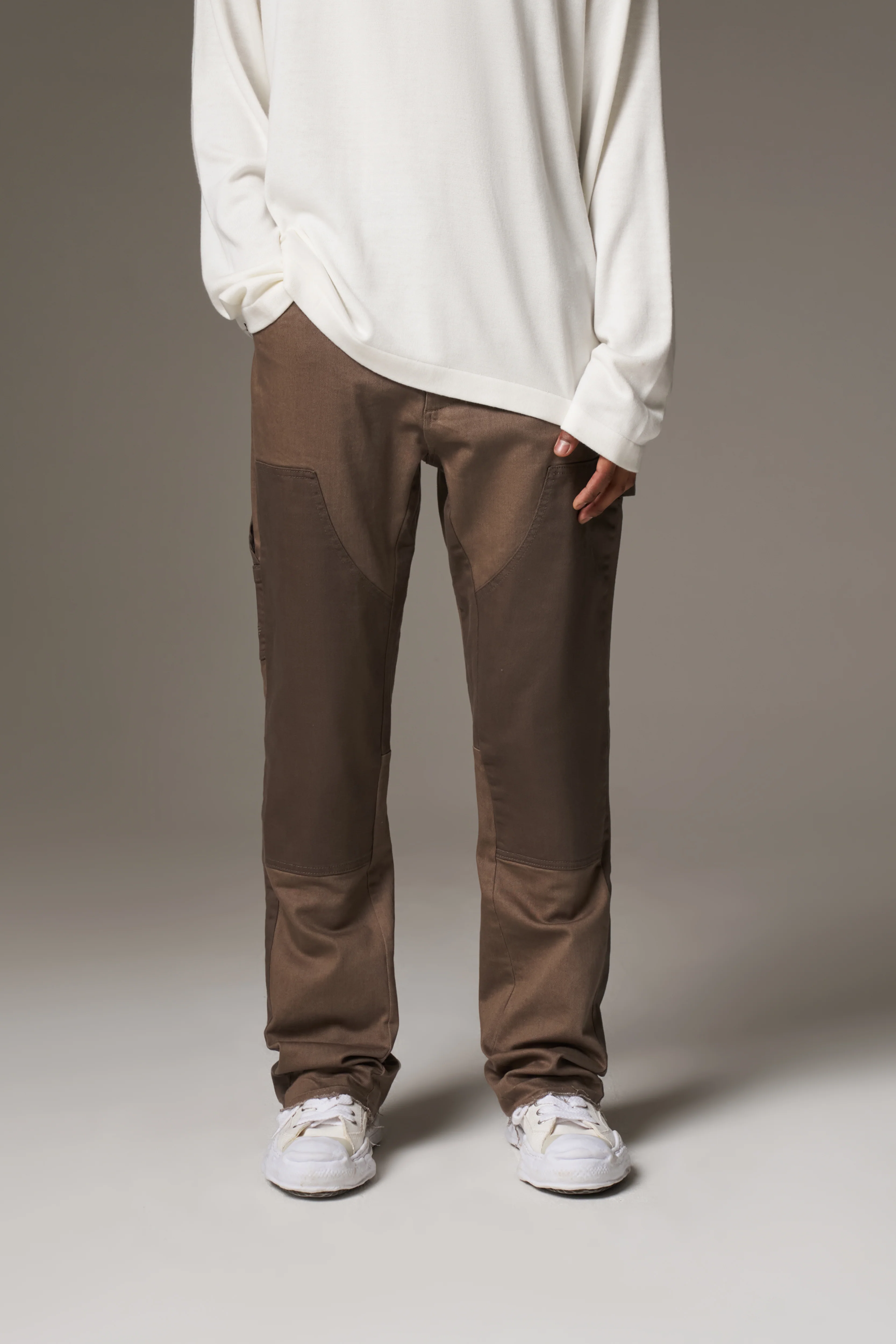 CANVAS CARPENTER TROUSER - BROWN