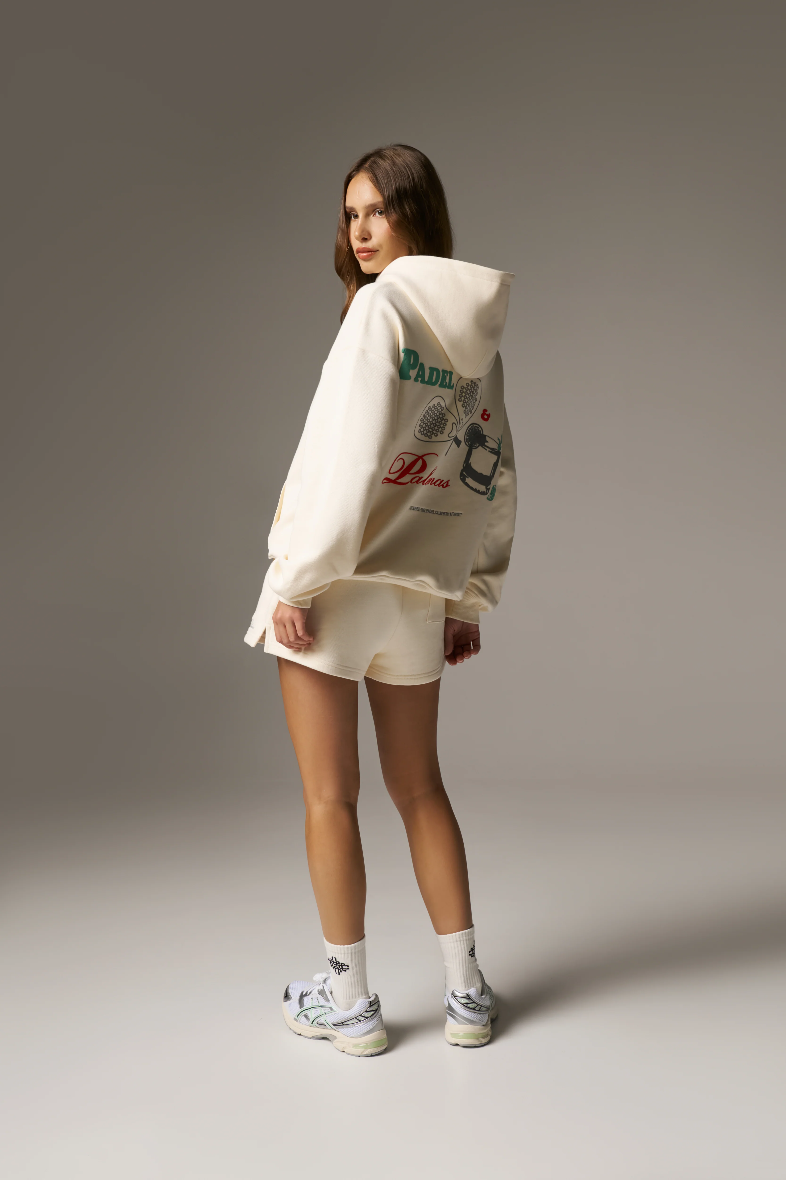 PADEL & PALOMAS OVERSIZED HOODIE - BUTTERMILK
