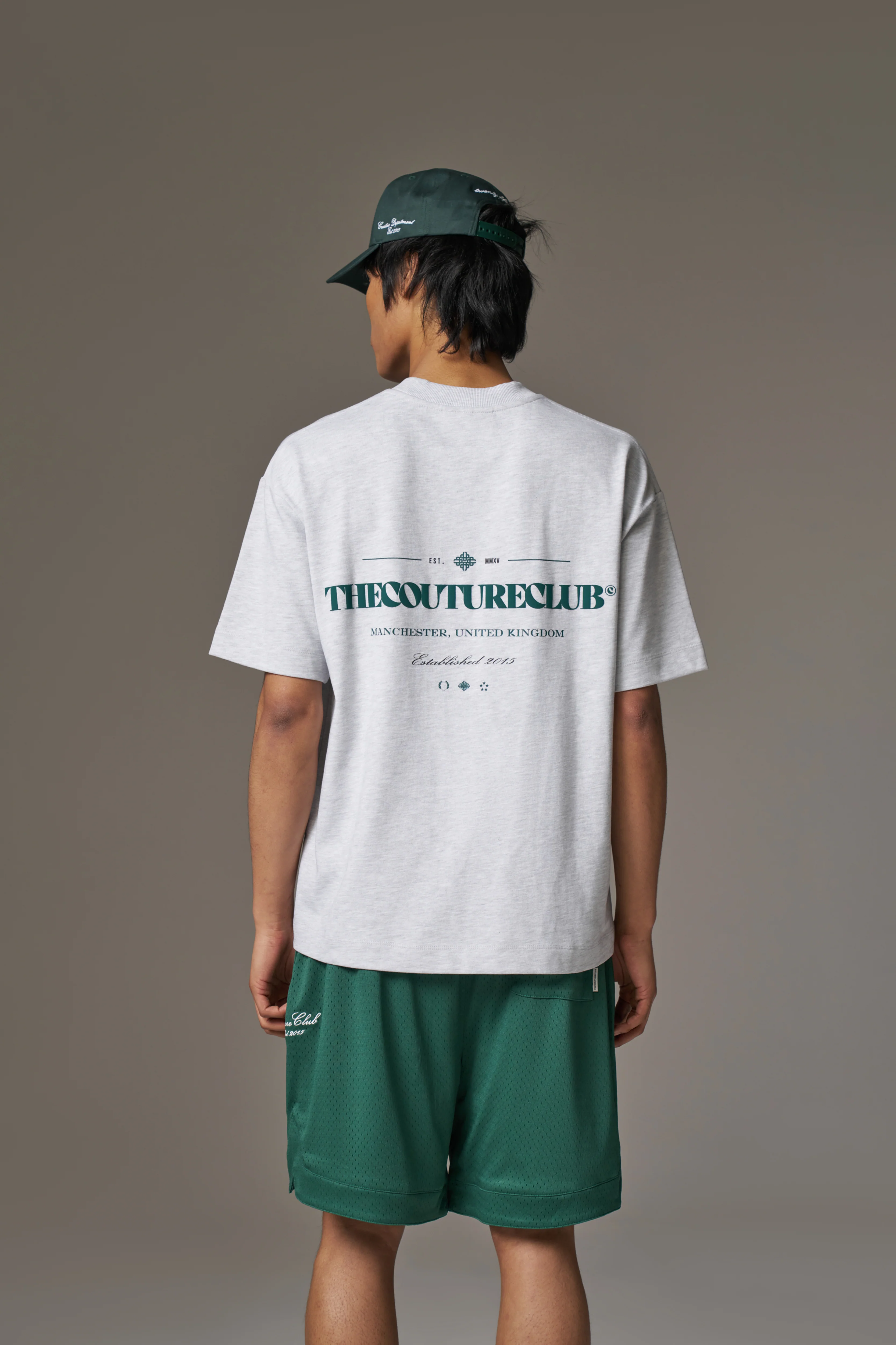 COPYRIGHT MULTI GRAPHIC T-SHIRT - GREY MARL