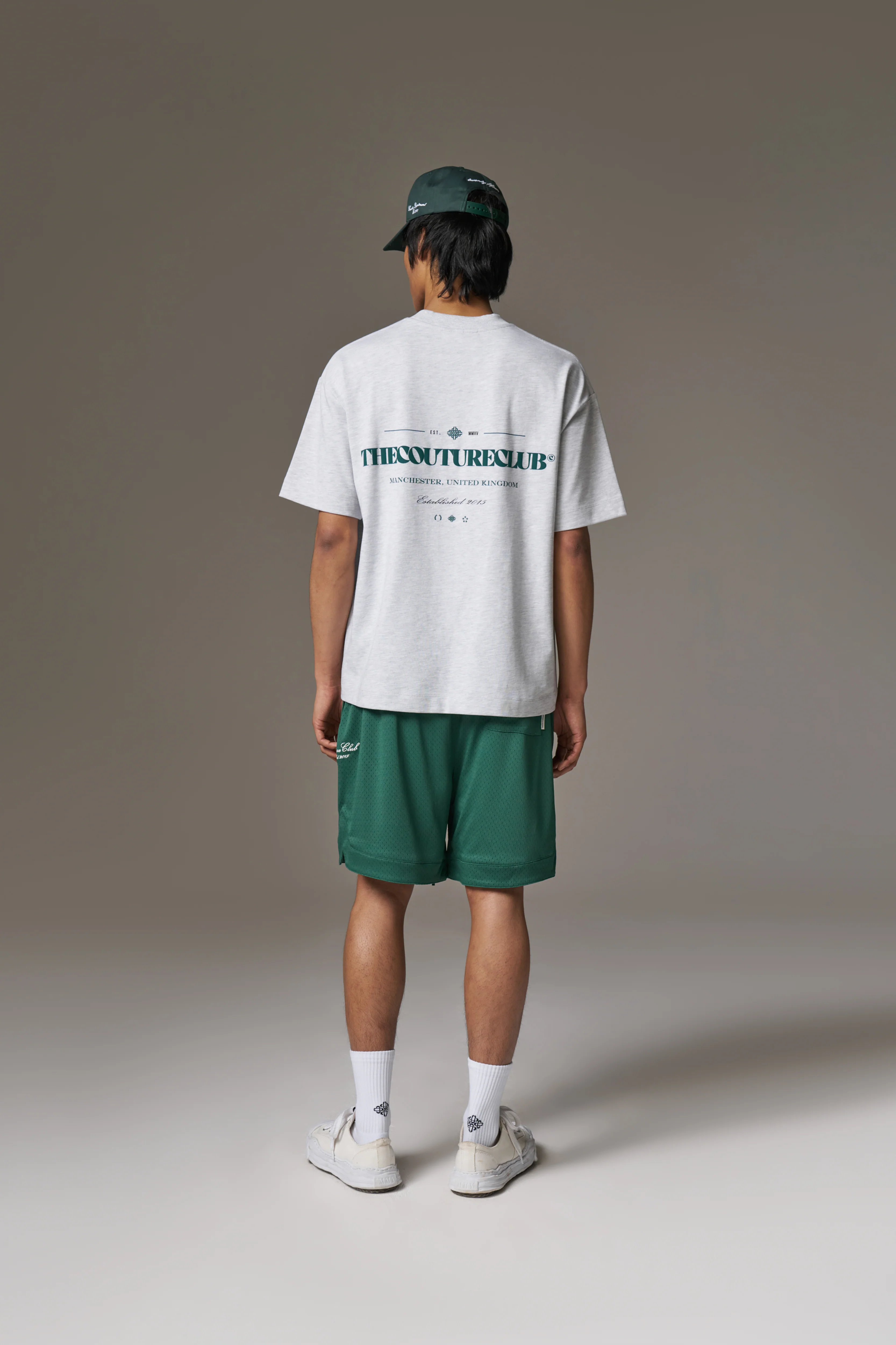 COPYRIGHT MULTI GRAPHIC T-SHIRT - GREY MARL