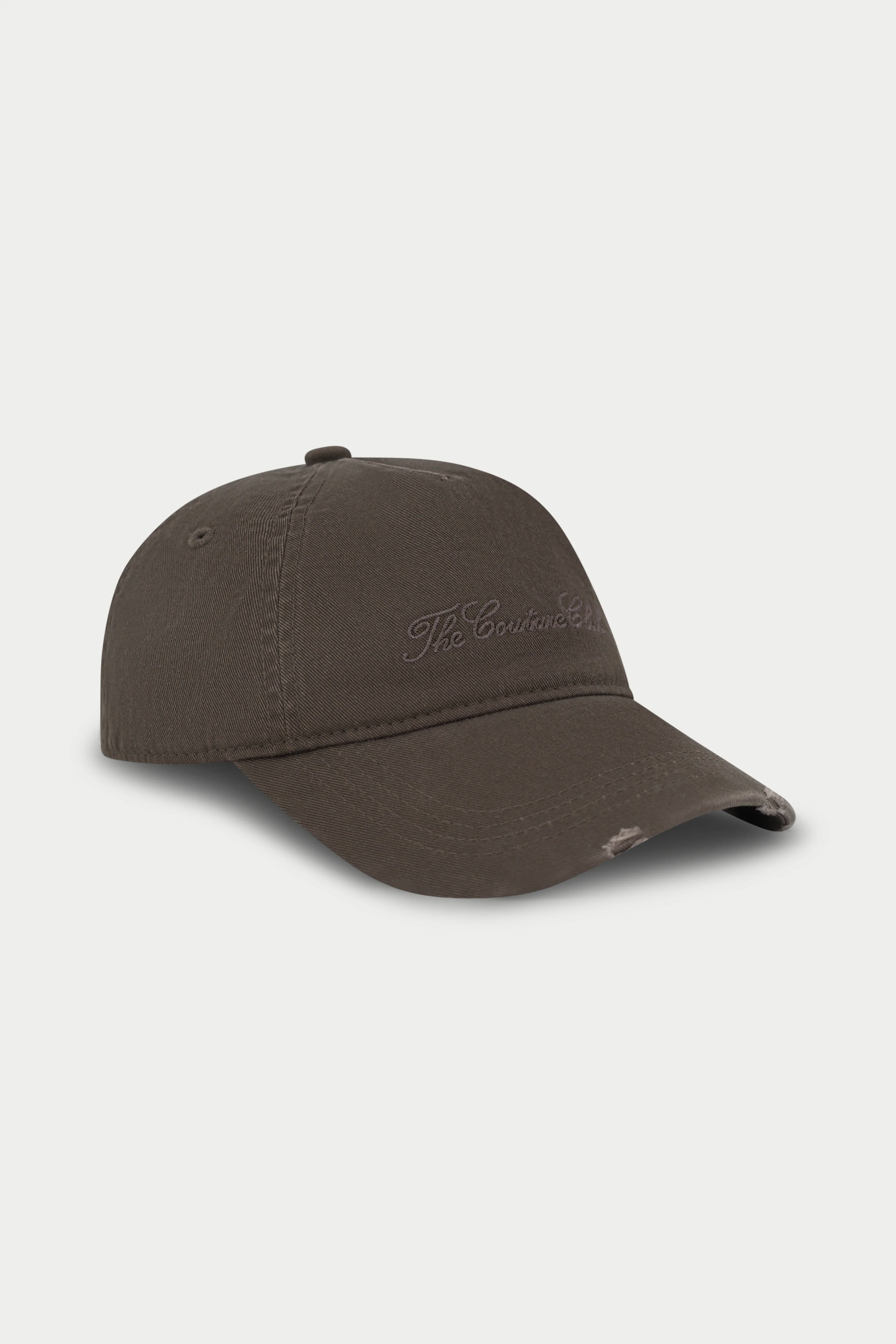 WASHED SCRIPT CAP - BROWN