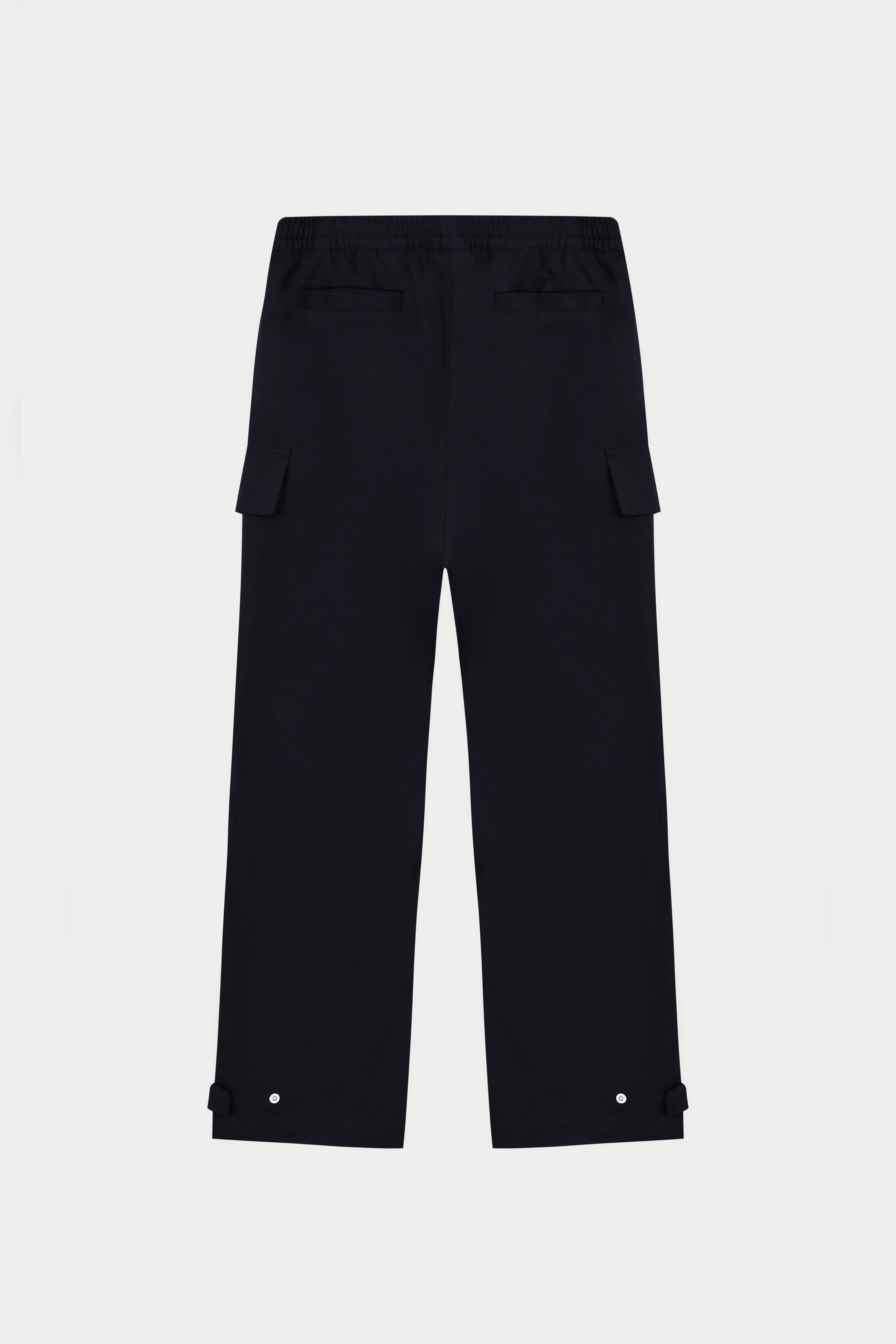PLEATED WIDE LEG TROUSER - NAVY