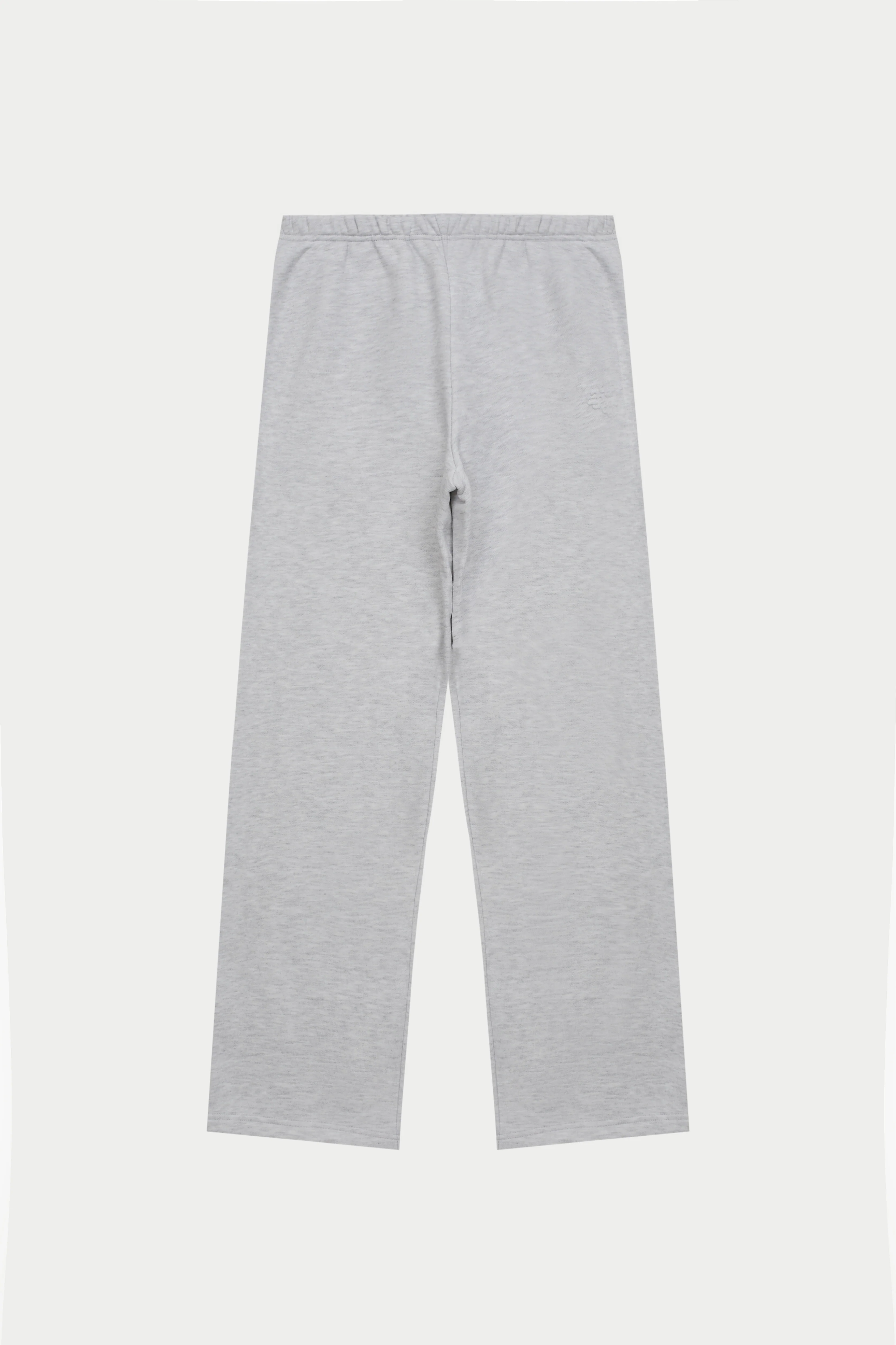 EMBOSSED STRAIGHT LEG JOGGERS - GREY MARL
