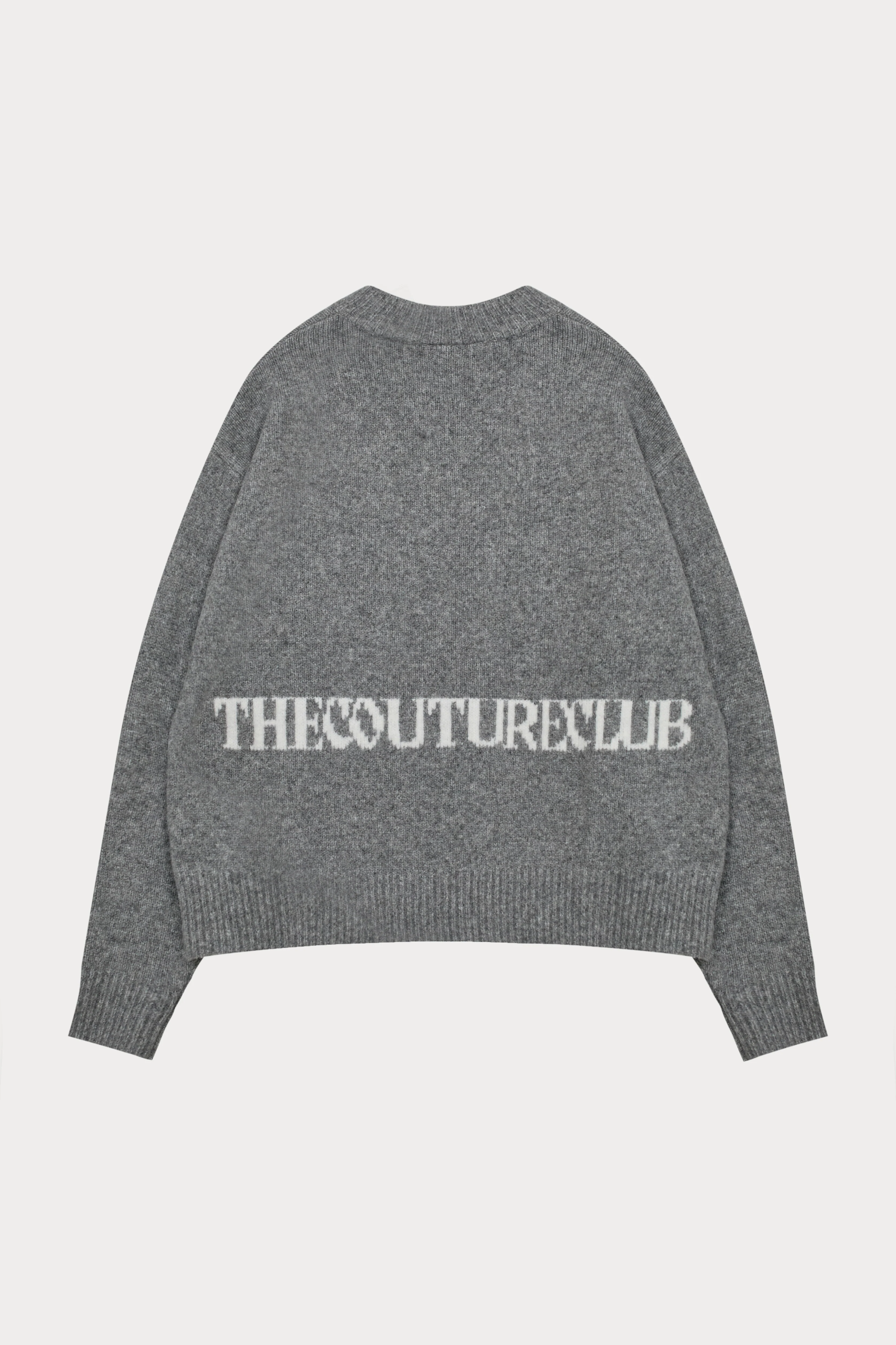 COPYRIGHT BRUSHED KNIT JUMPER - GREY MARL