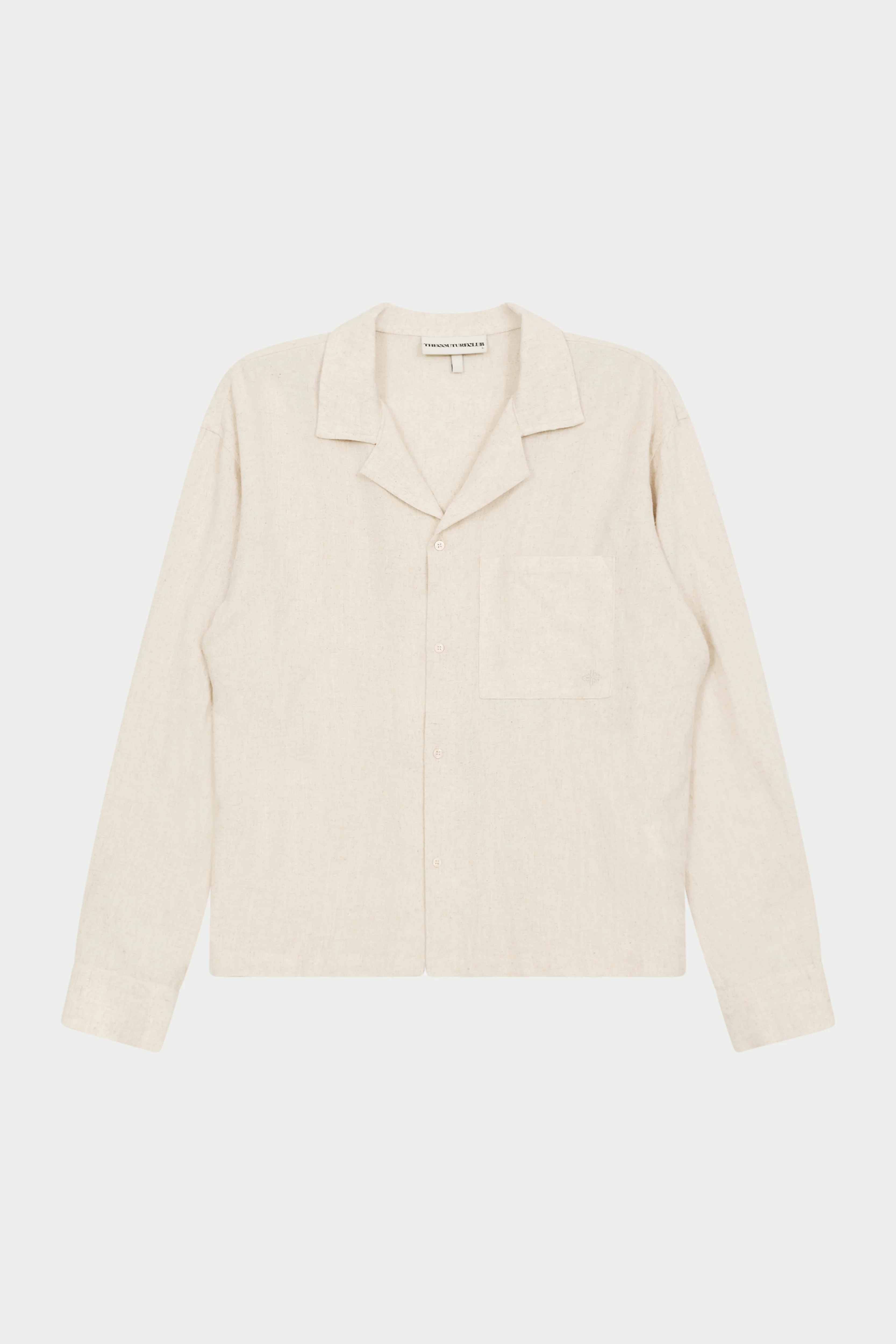 TEXTURED WOVEN SHIRT - BEIGE