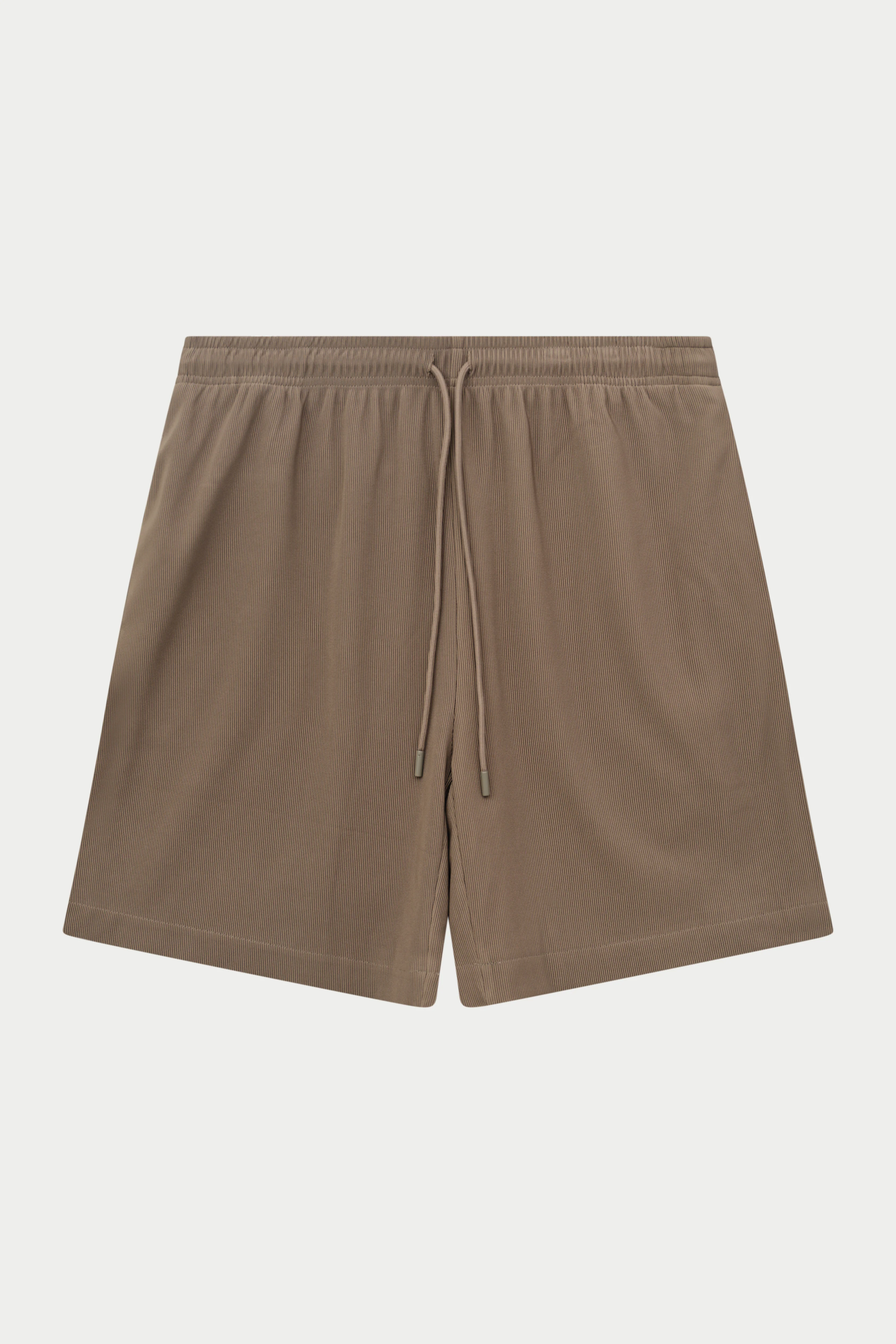 RIBBED SHORTS - MINK