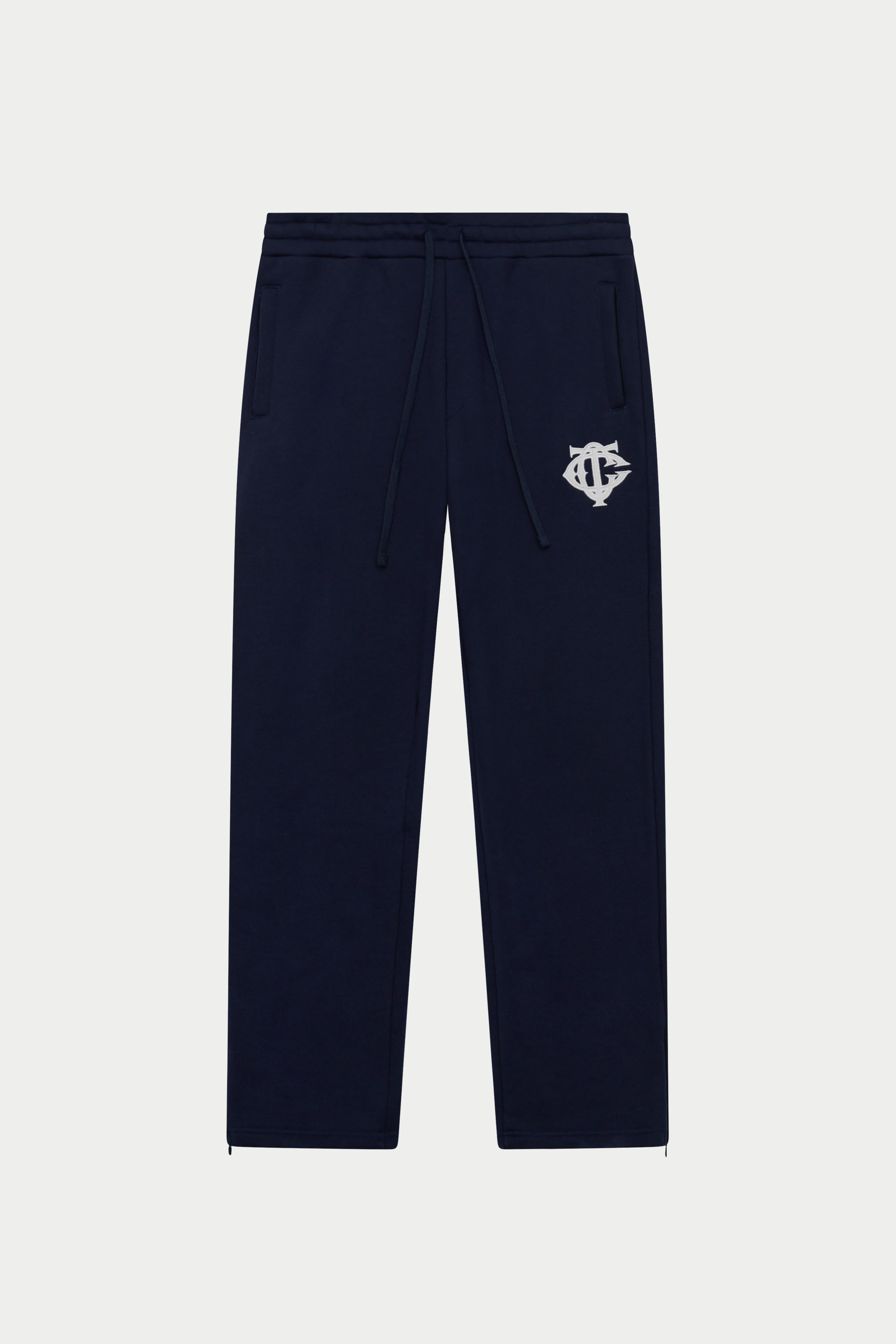 HEAVYWEIGHT MONOGRAM EMBLEM JOGGERS - NAVY