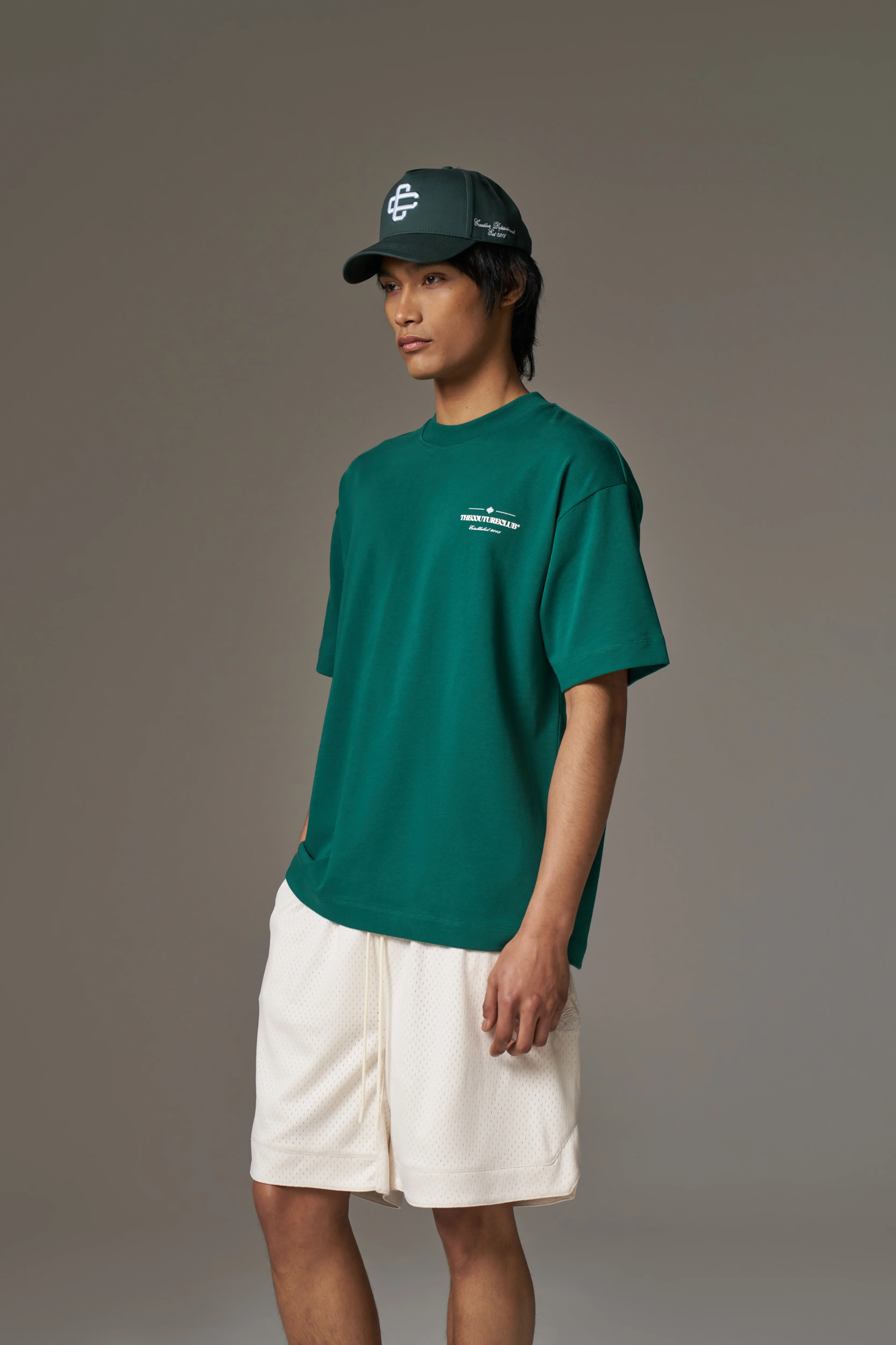 COPYRIGHT MULTI GRAPHIC T-SHIRT - FOREST GREEN