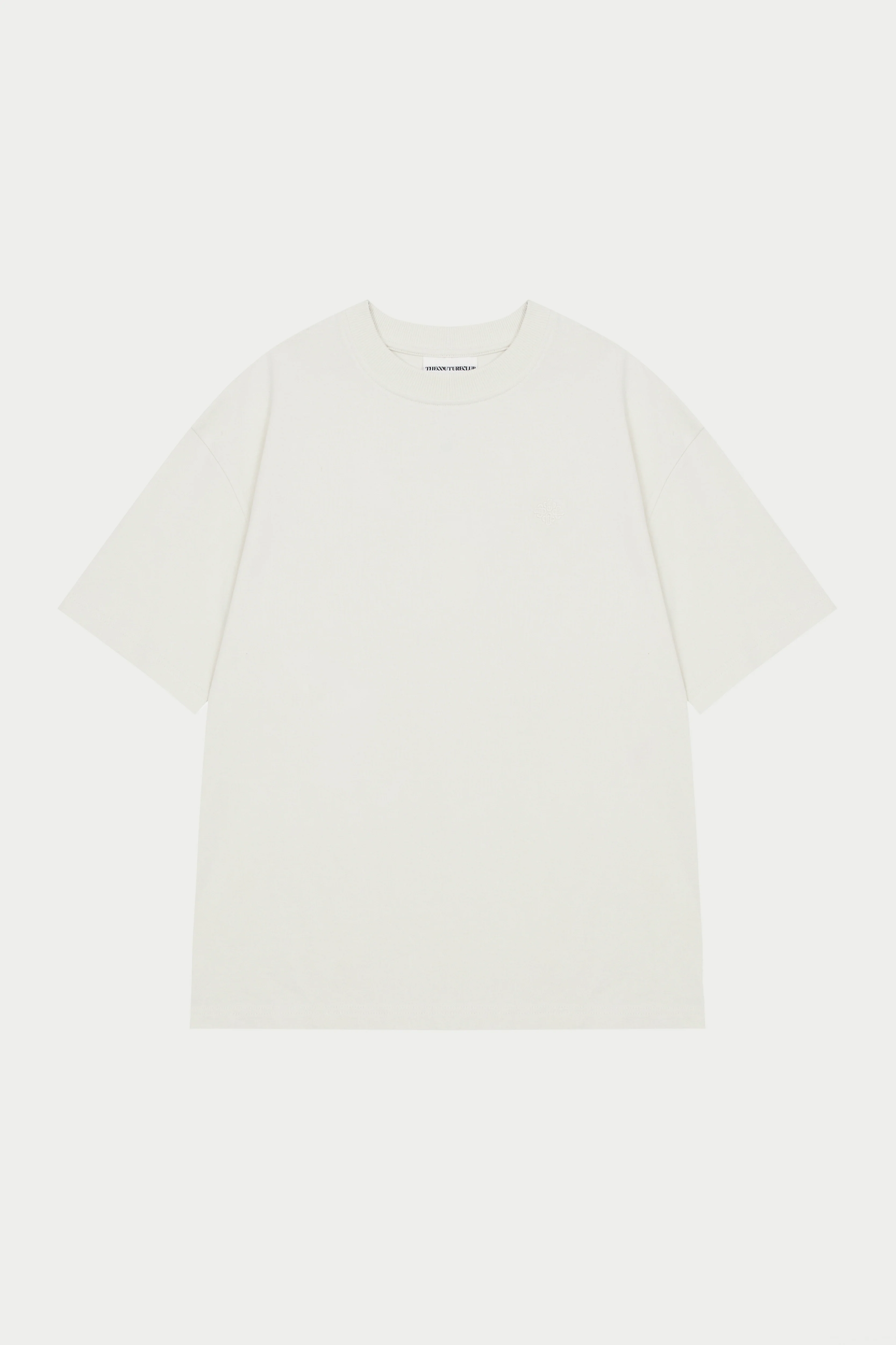 FINE GAUGE KNIT T-SHIRT - OFF WHITE