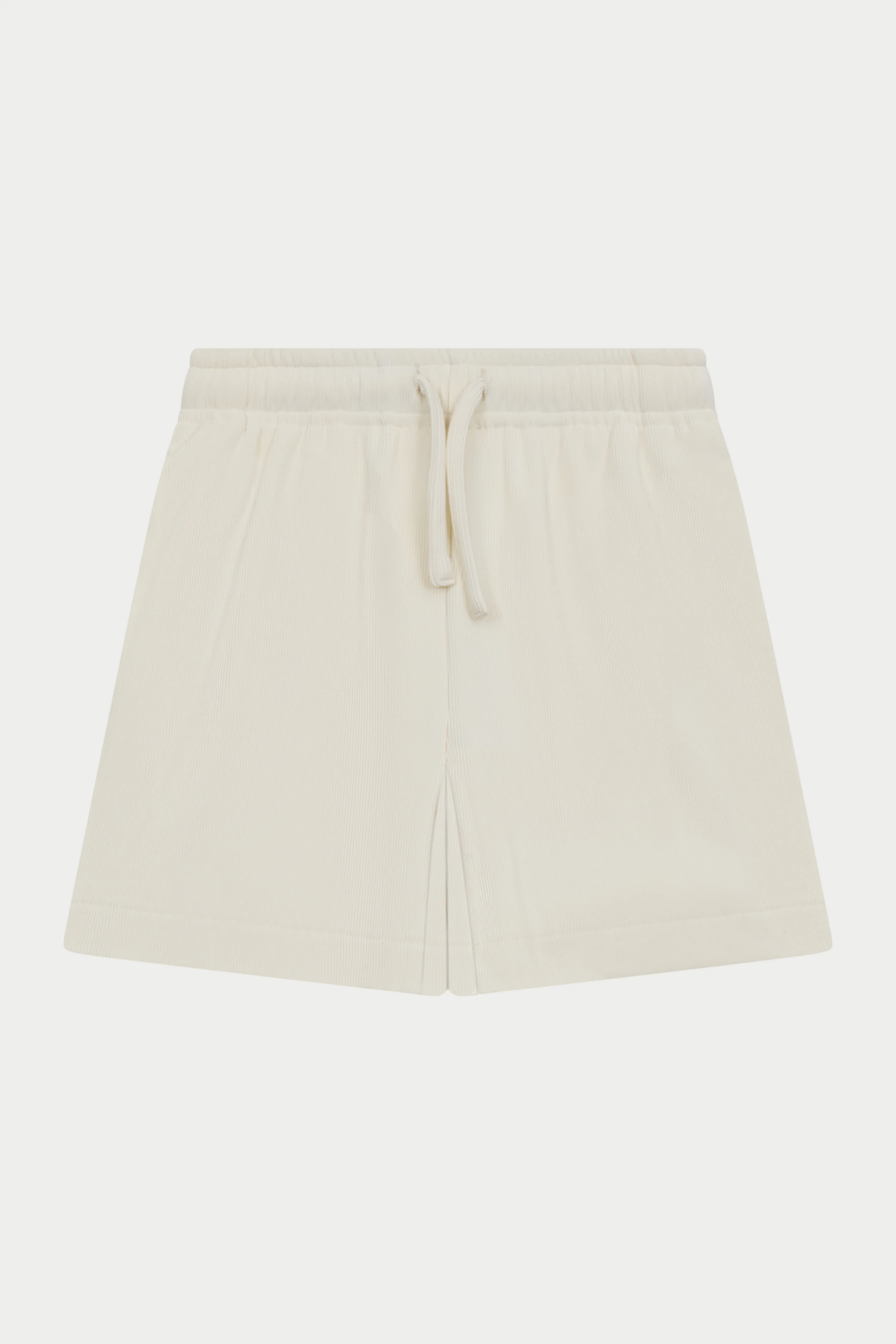 JUNIOR RIBBED SHORTS - STONE
