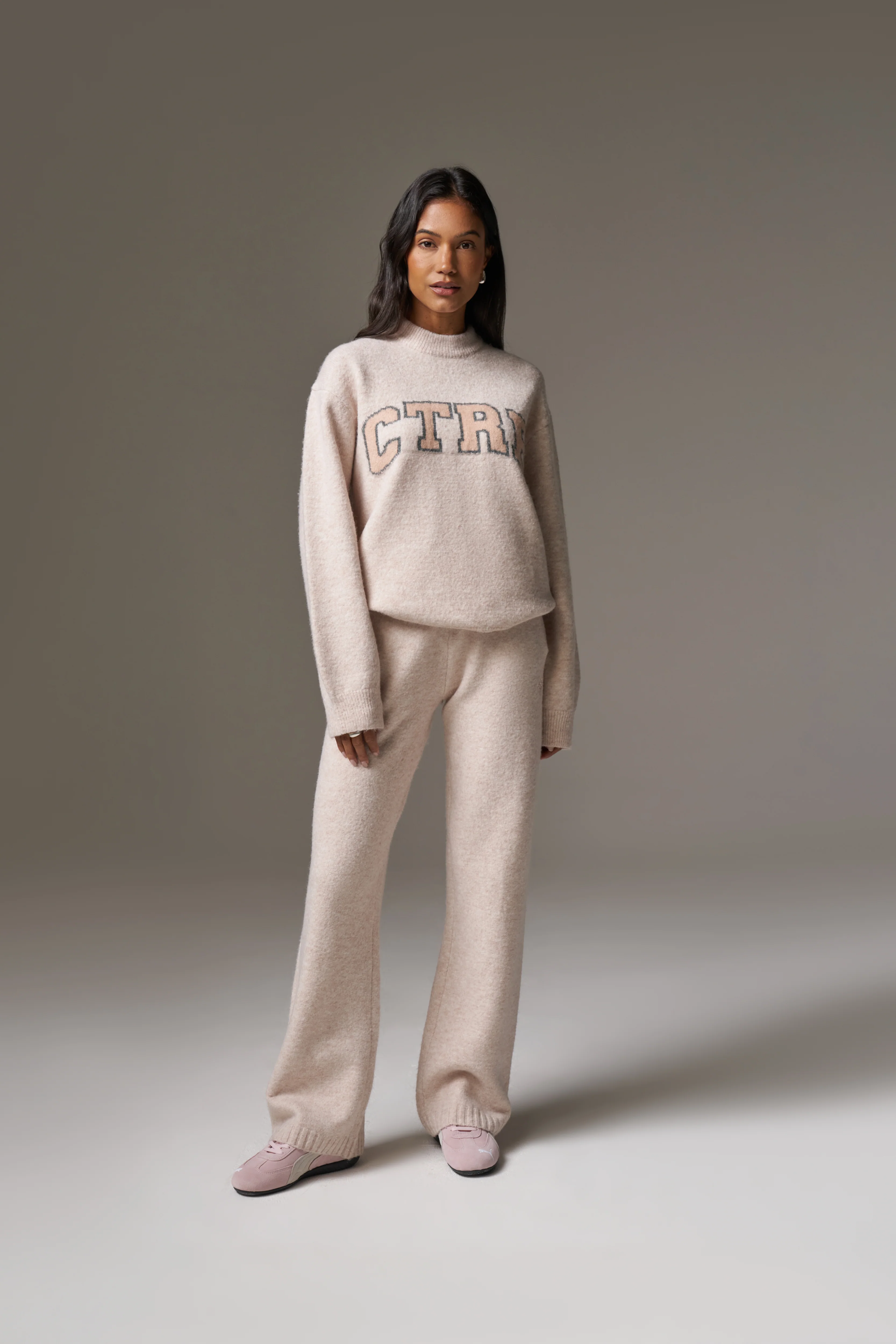 CTRE KNITTED SWEATSHIRT - PINK