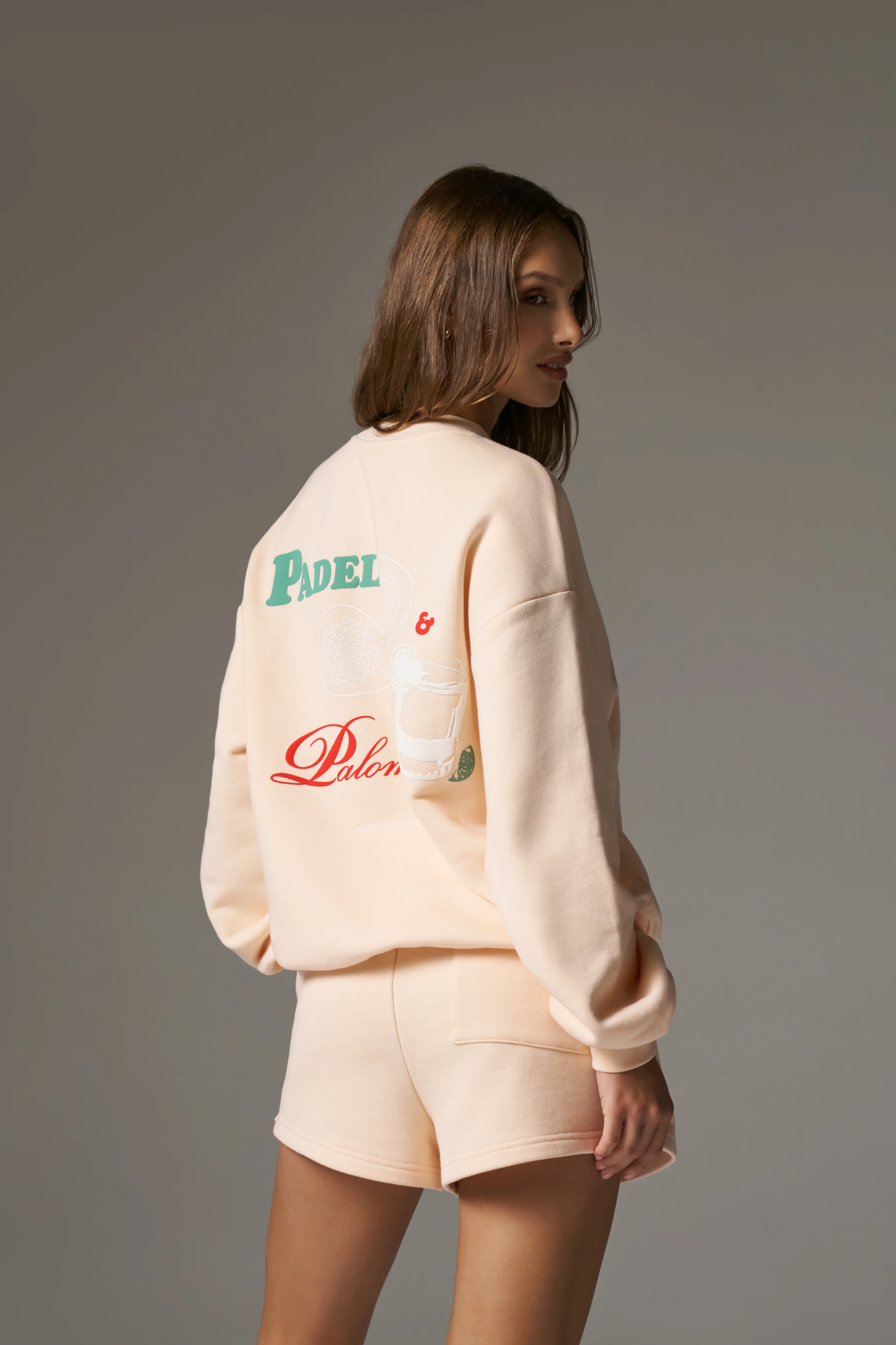 PADEL & PALOMAS SWEATSHIRT - PEACH