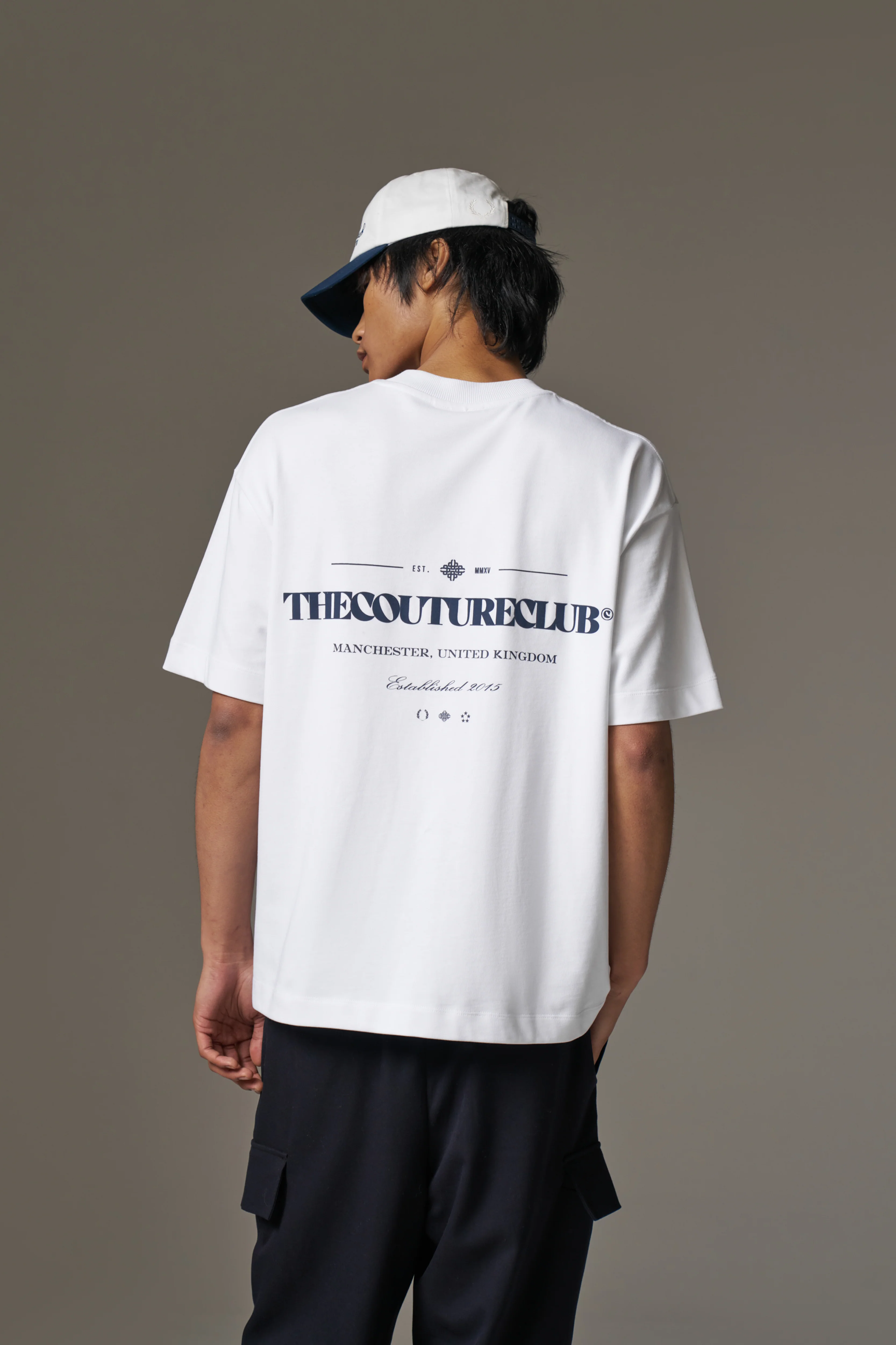 COPYRIGHT MULTI GRAPHIC T-SHIRT - NAVY