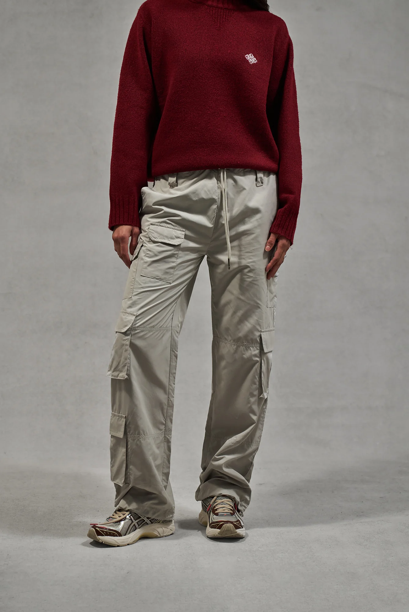 MULTI POCKET OVERSIZED CARGOS - GREY