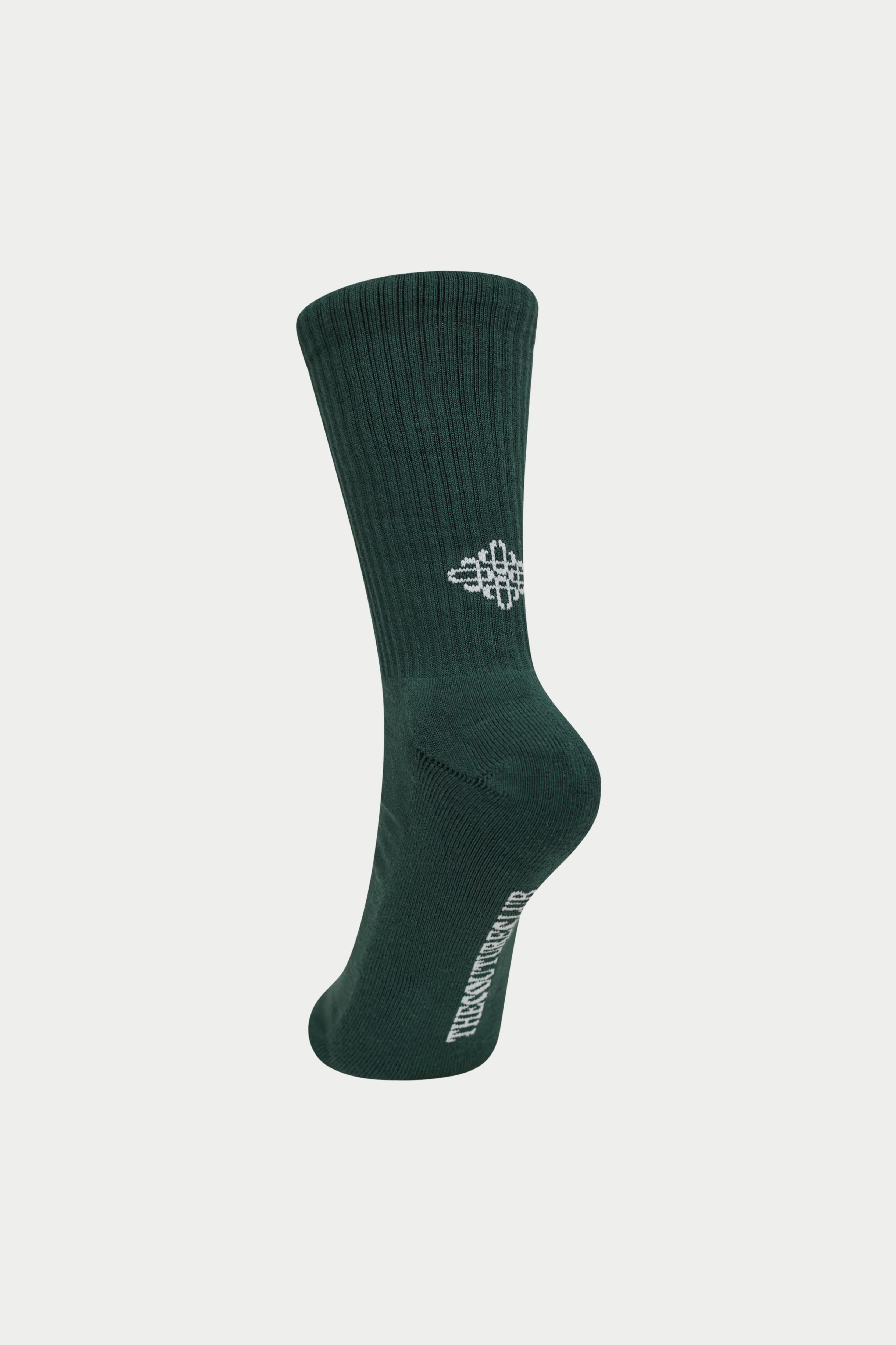 REVERSE EMBLEM COPYRIGHT SOCKS - FOREST GREEN