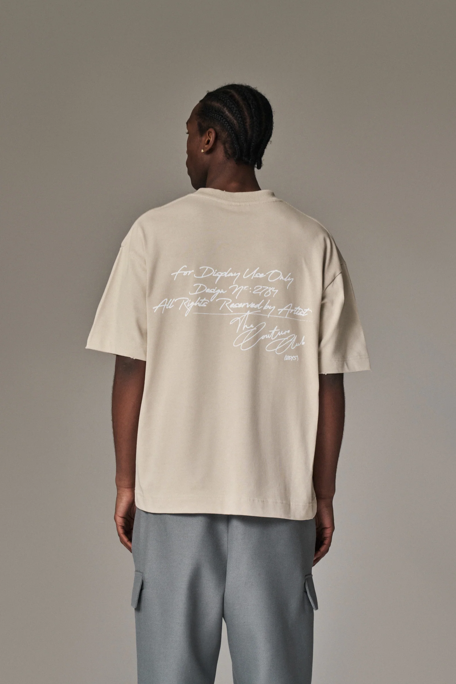 DISPLAY USE ONLY RELAXED T-SHIRT - BEIGE