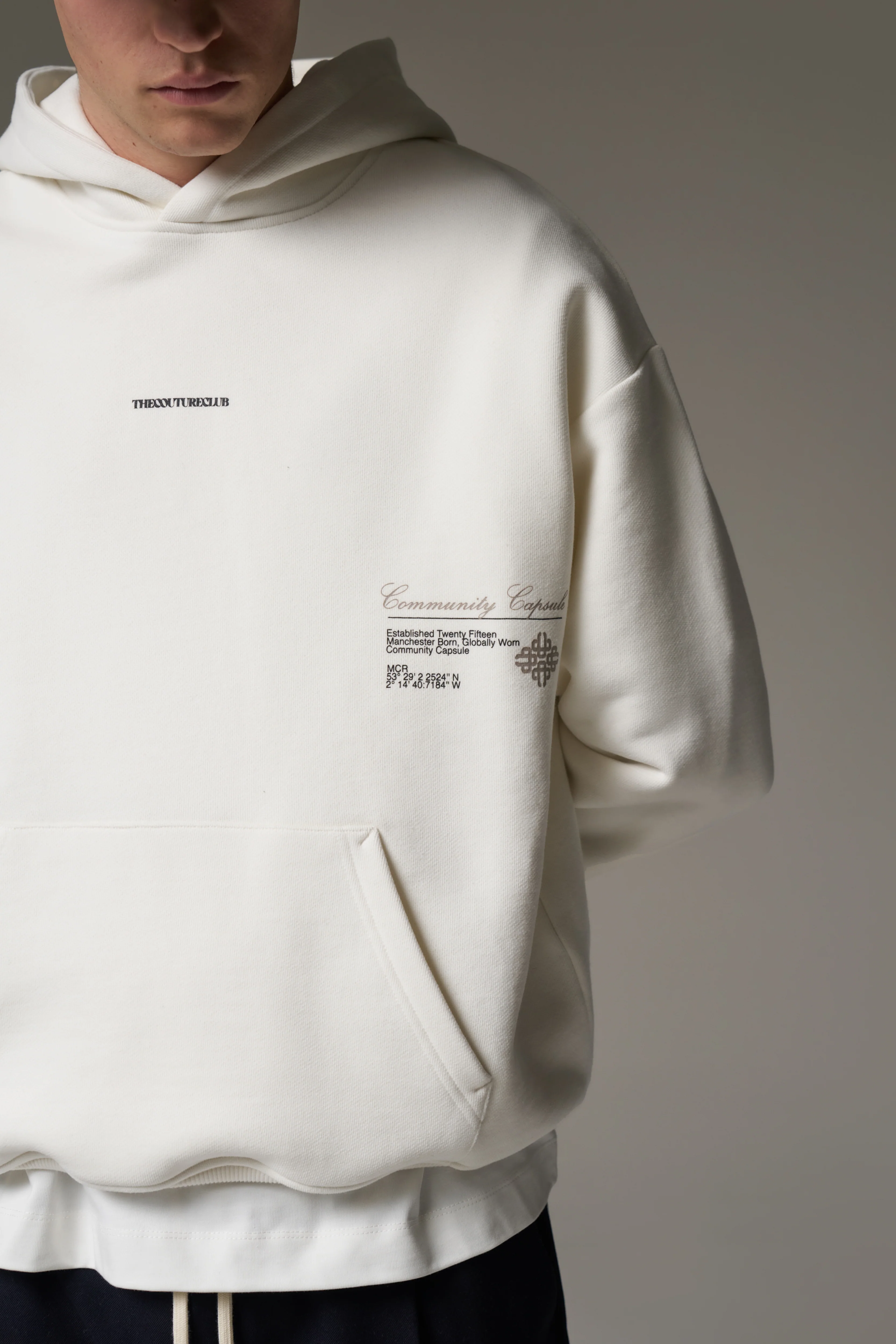 COMMUNITY CAPSULE HOODIE - OFF WHITE