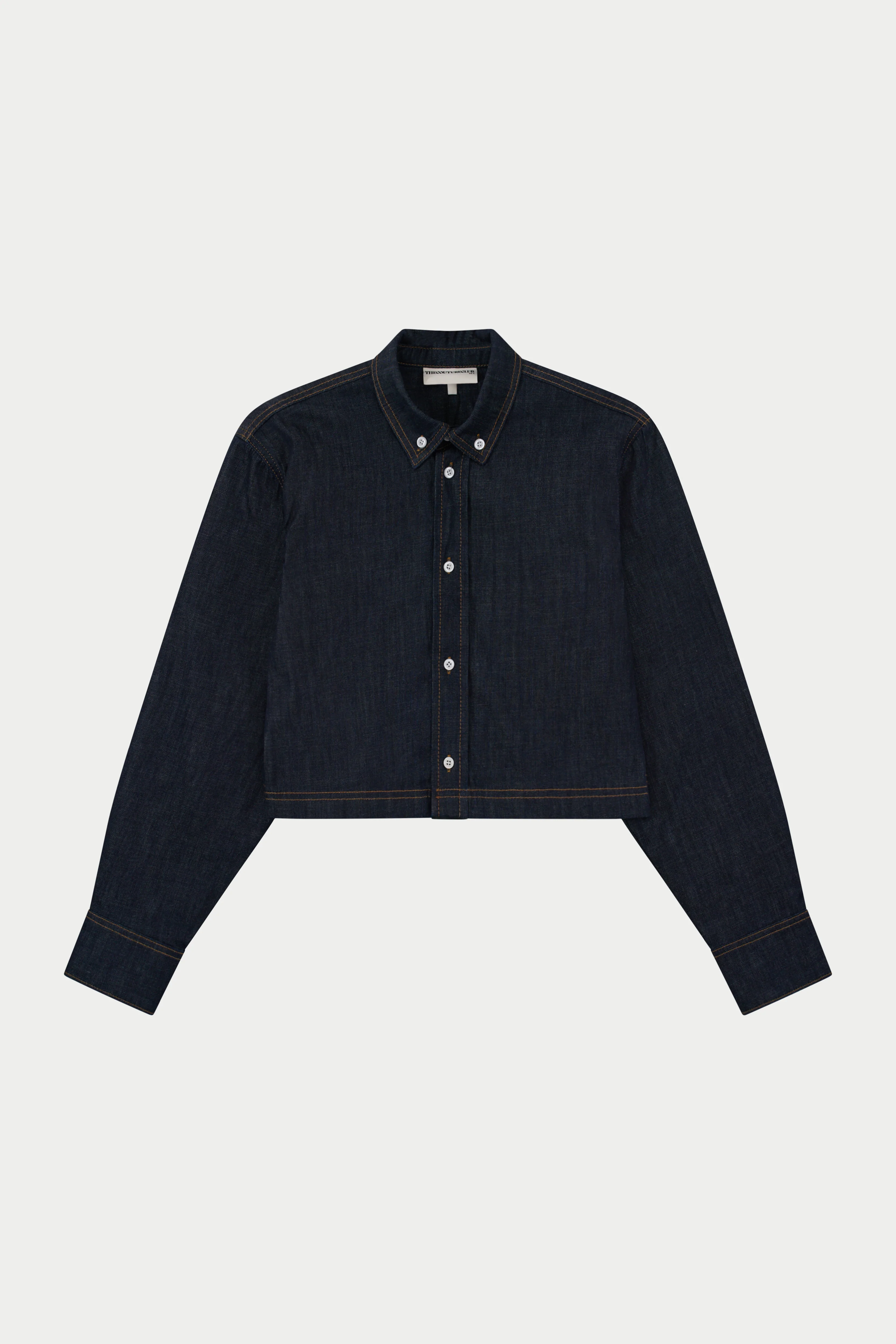 RELAXED LONG SLEEVE DENIM SHIRT - DARK INDIGO