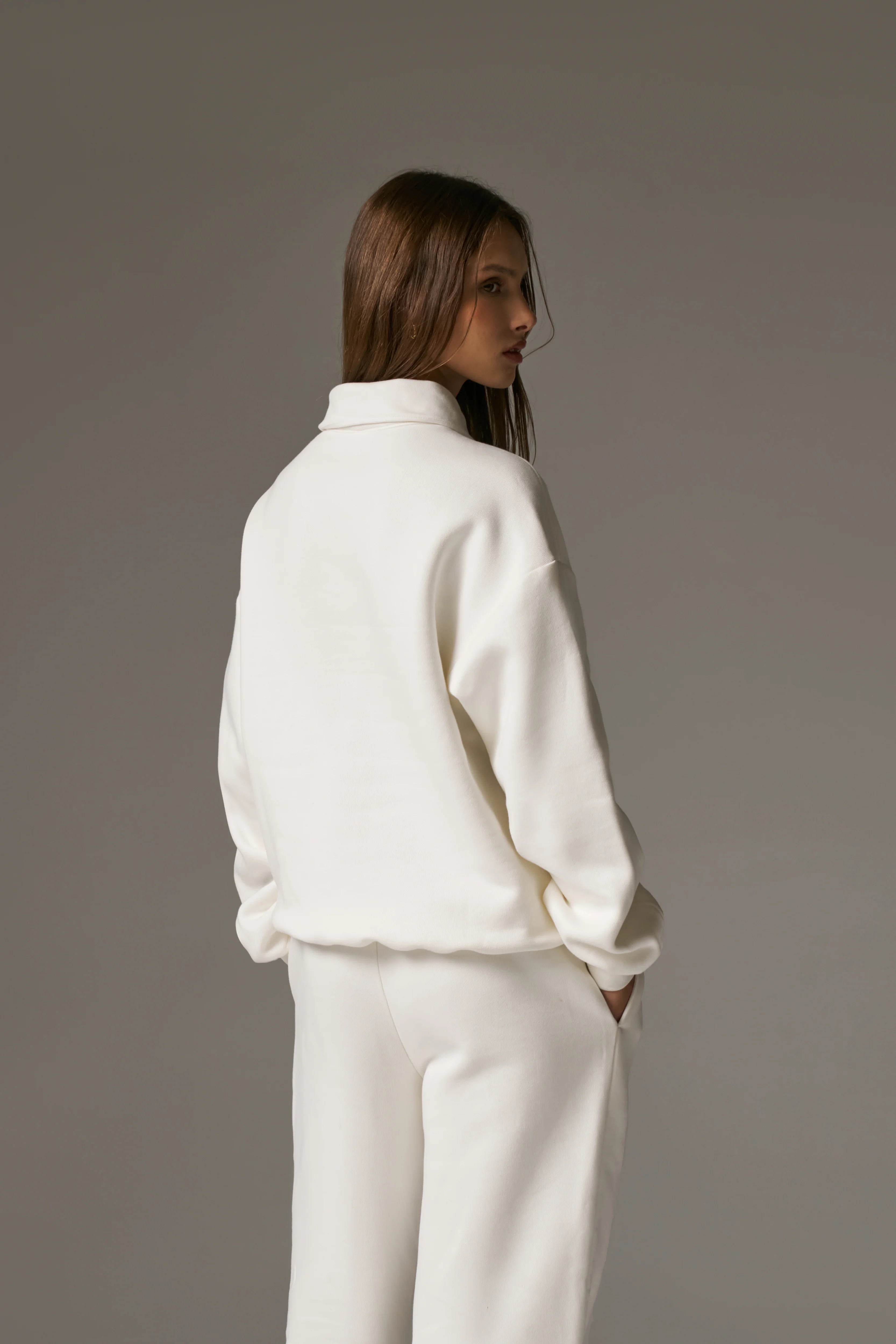 CTRE BUTTON THROUGH POLO - OFF WHITE