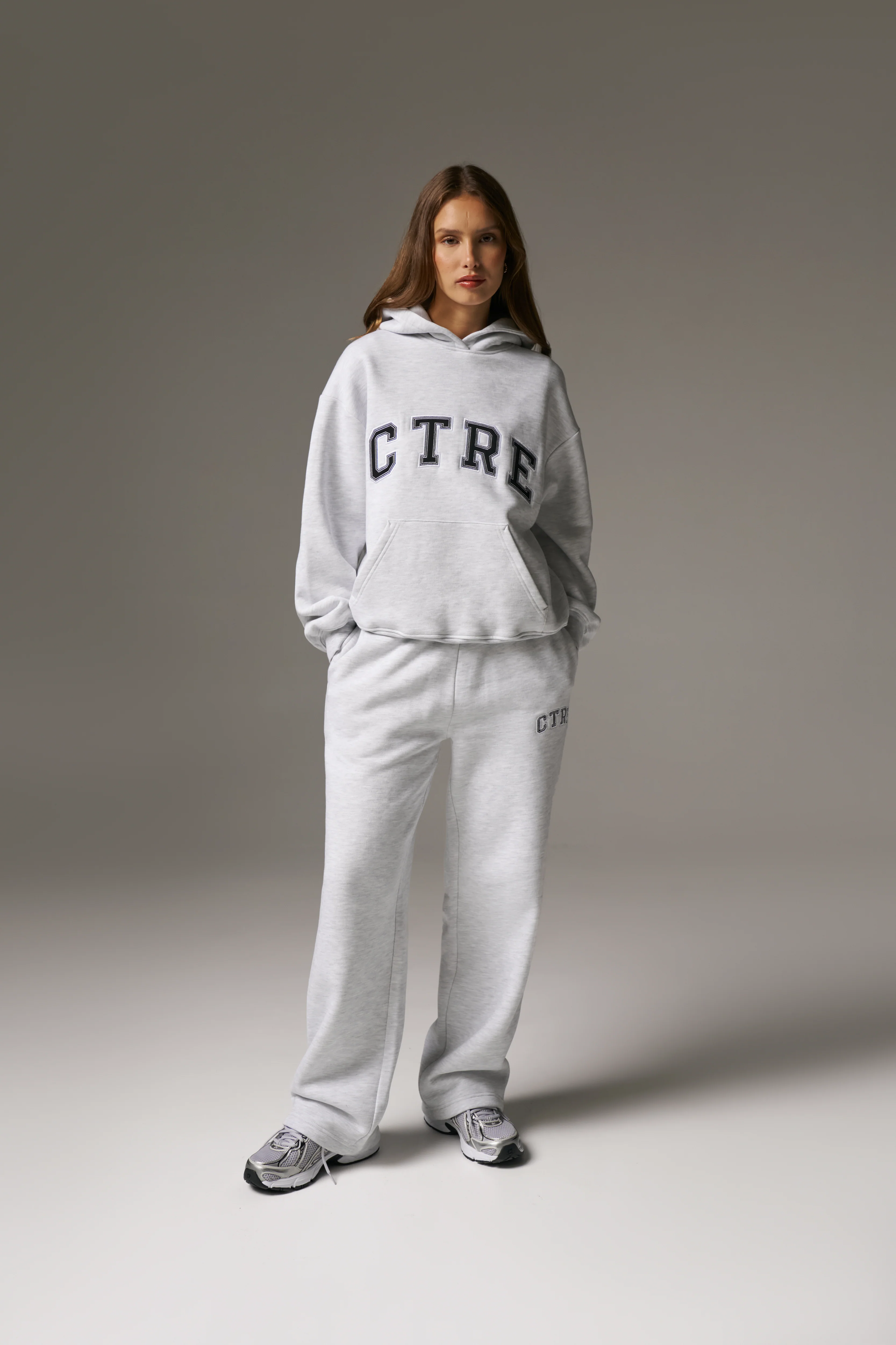 CTRE RELAXED HOODIE - GREY MARL