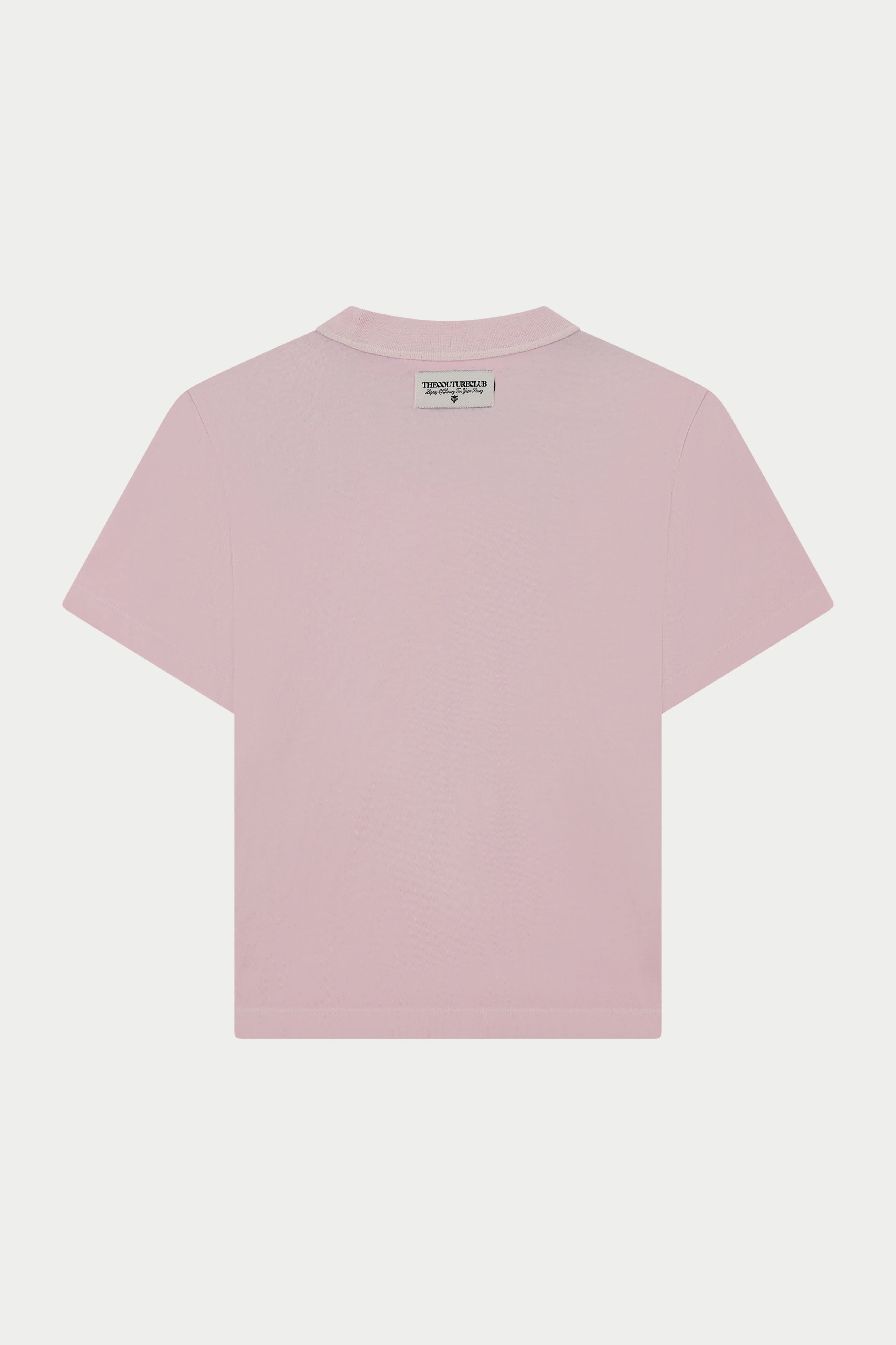 SHADOW PRINT EMBLEM T-SHIRT - WASHED PINK