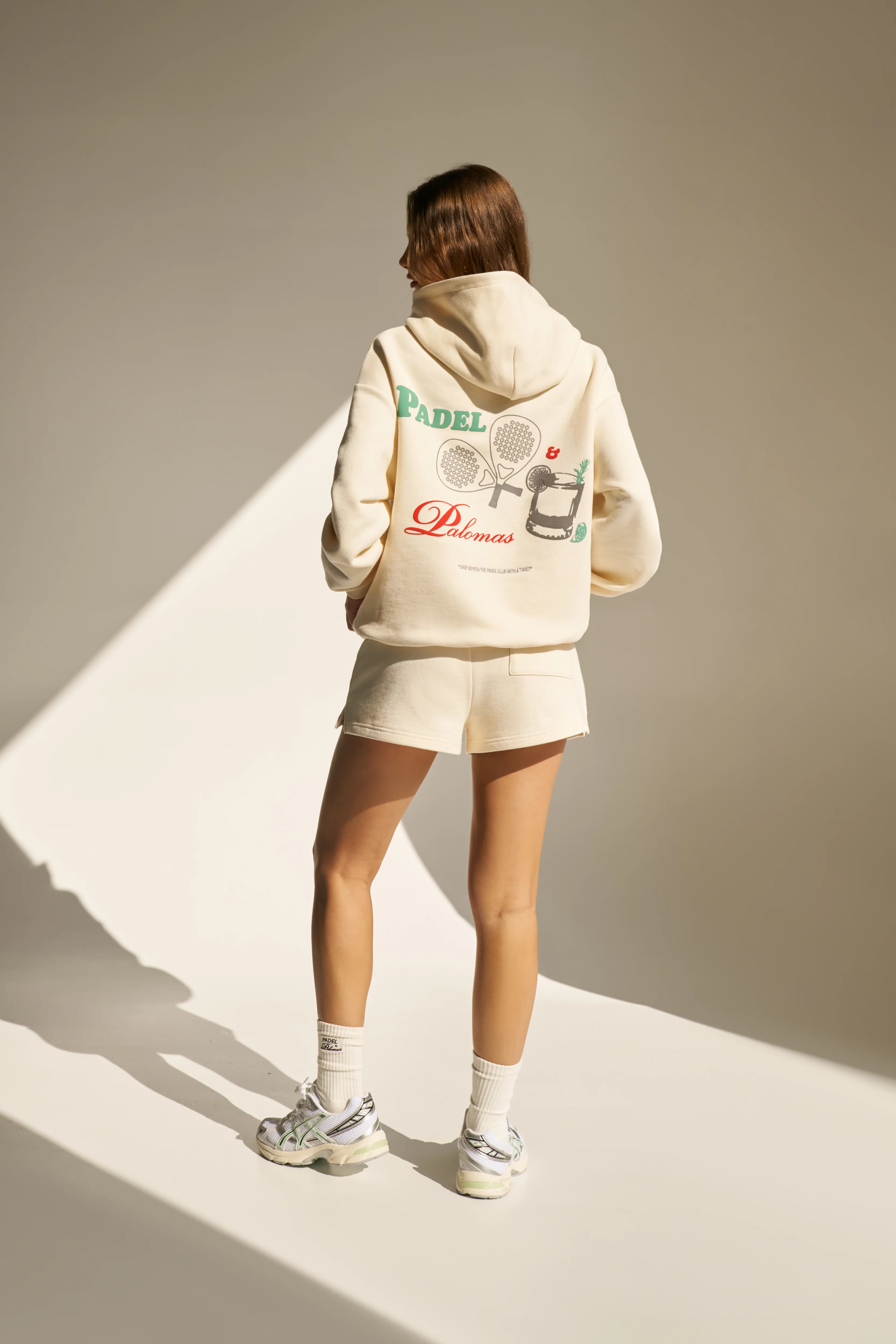 PADEL & PALOMAS JERSEY SHORTS - BUTTERMILK