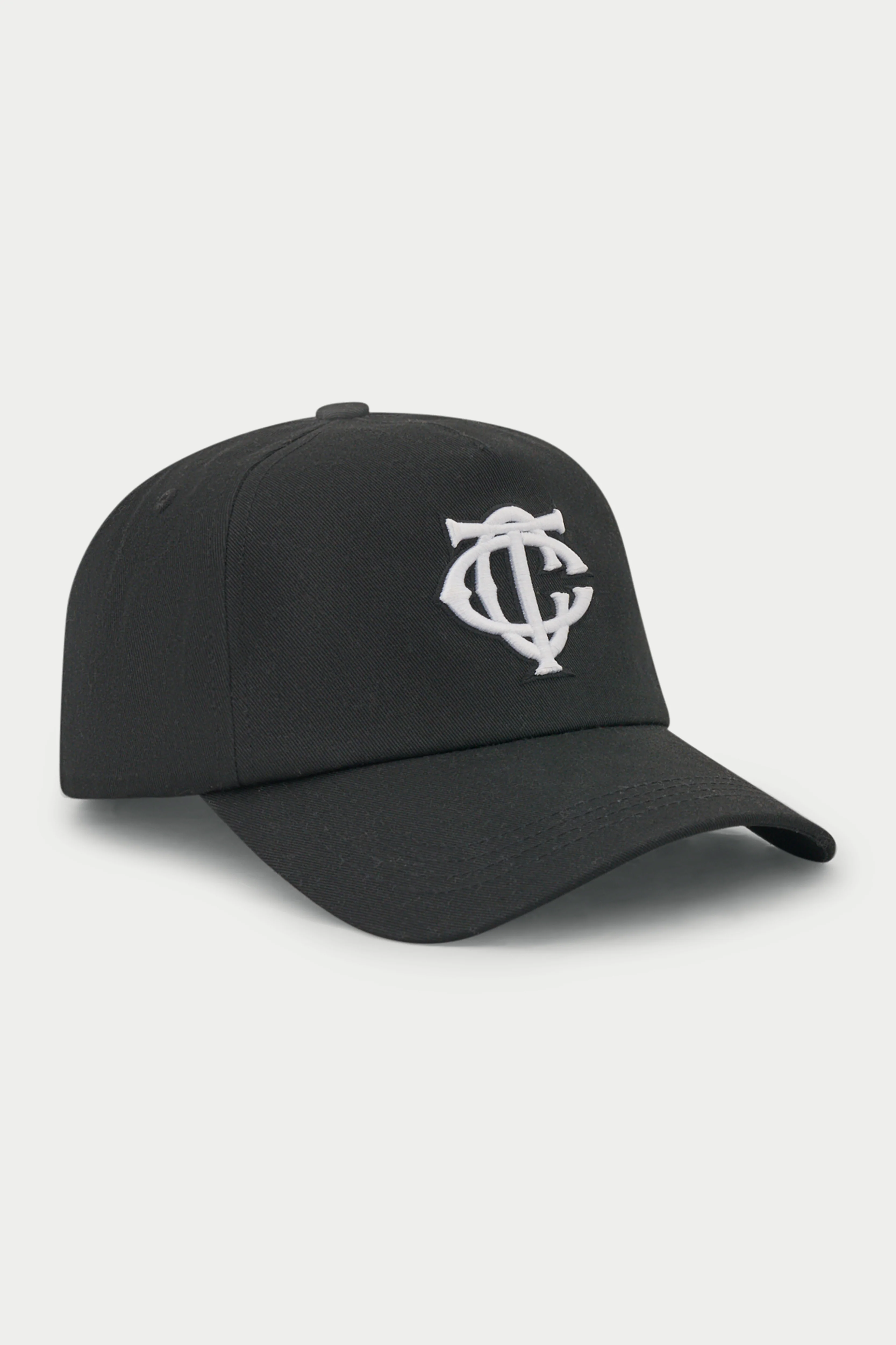 MONOGRAM EMBLEM CAP - BLACK