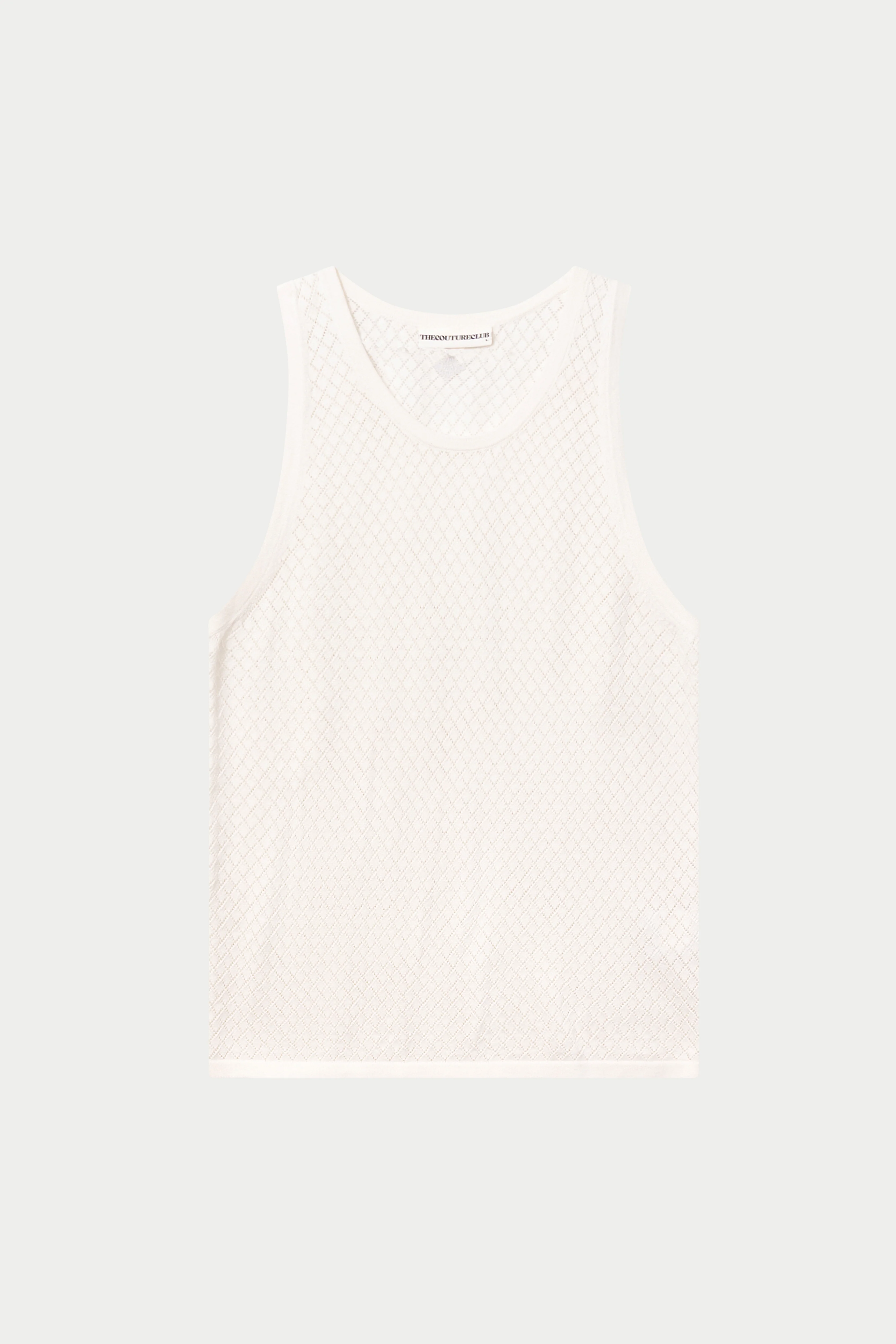 KNITTED VEST - WHITE